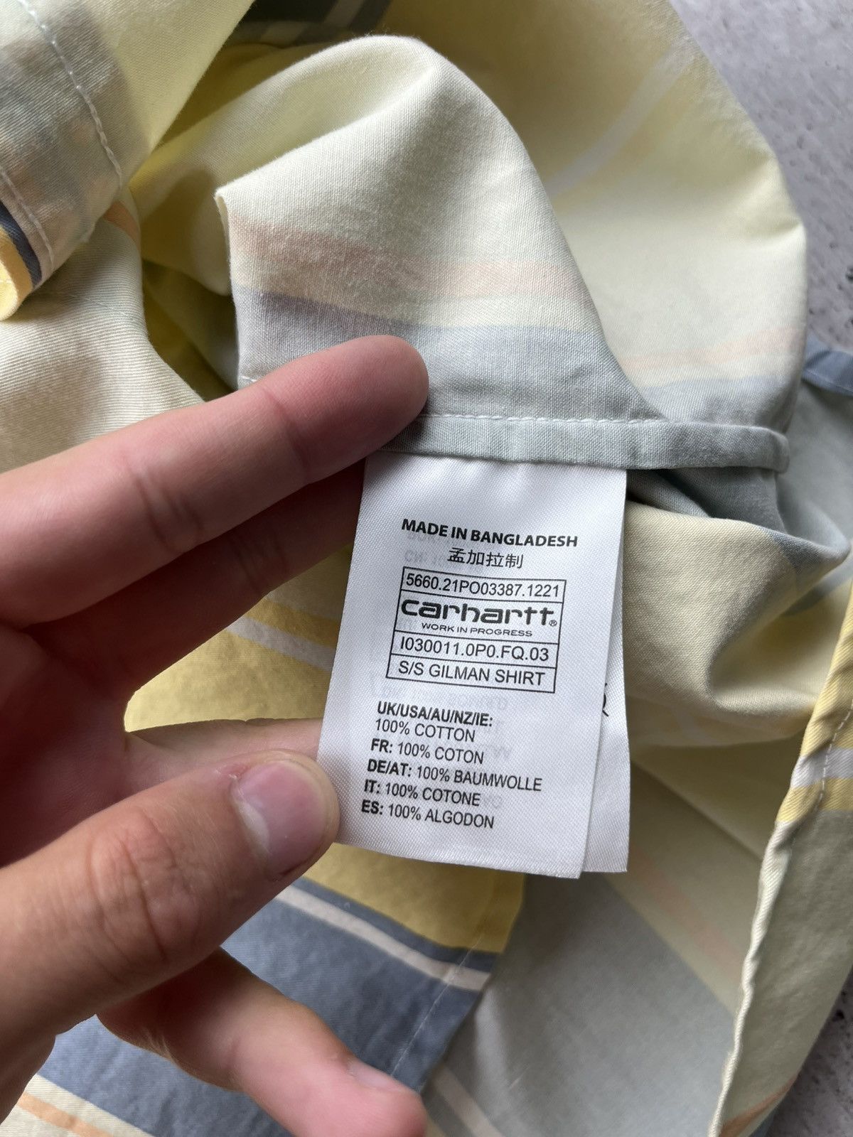 Carhartt Carhartt Gilman Shirt Garment Dyed Spearmint Size S Size US M / EU 48-50 / 2 - 8 Thumbnail