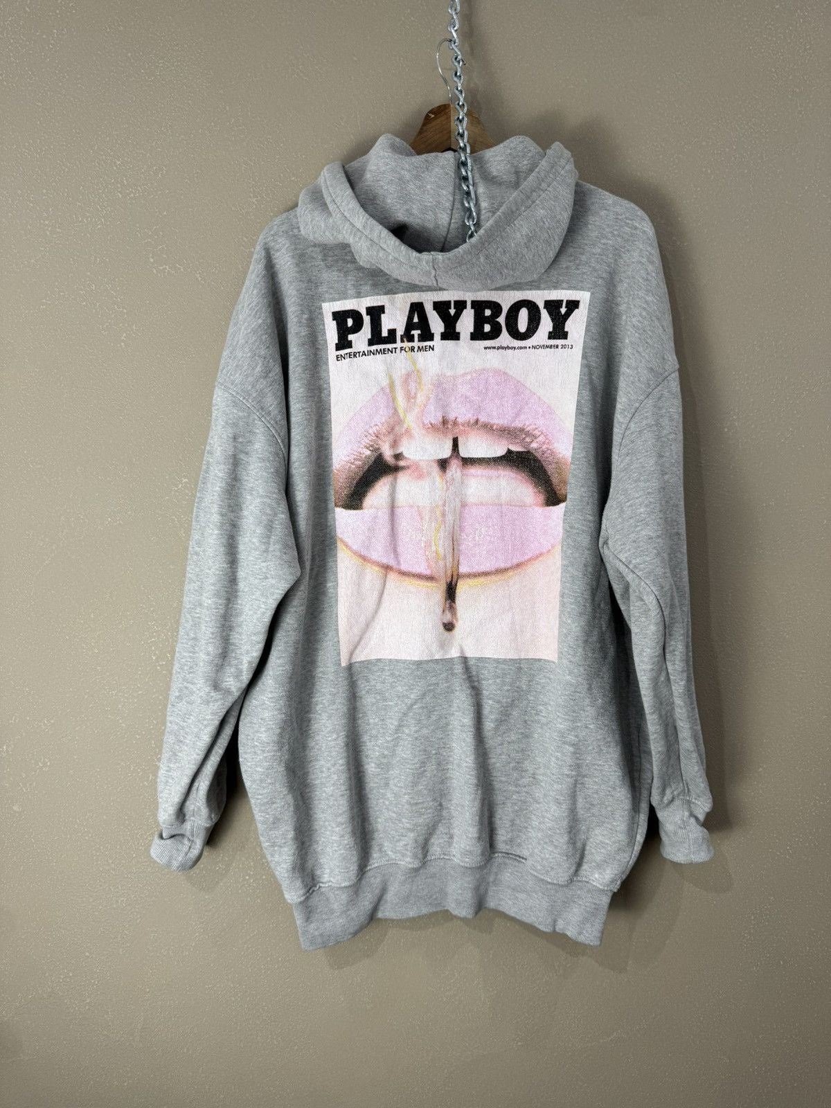 Playboy Playboy hoodie vintage big logo back Oversize white band Size US M / EU 48-50 / 2 - 1 Thumbnail