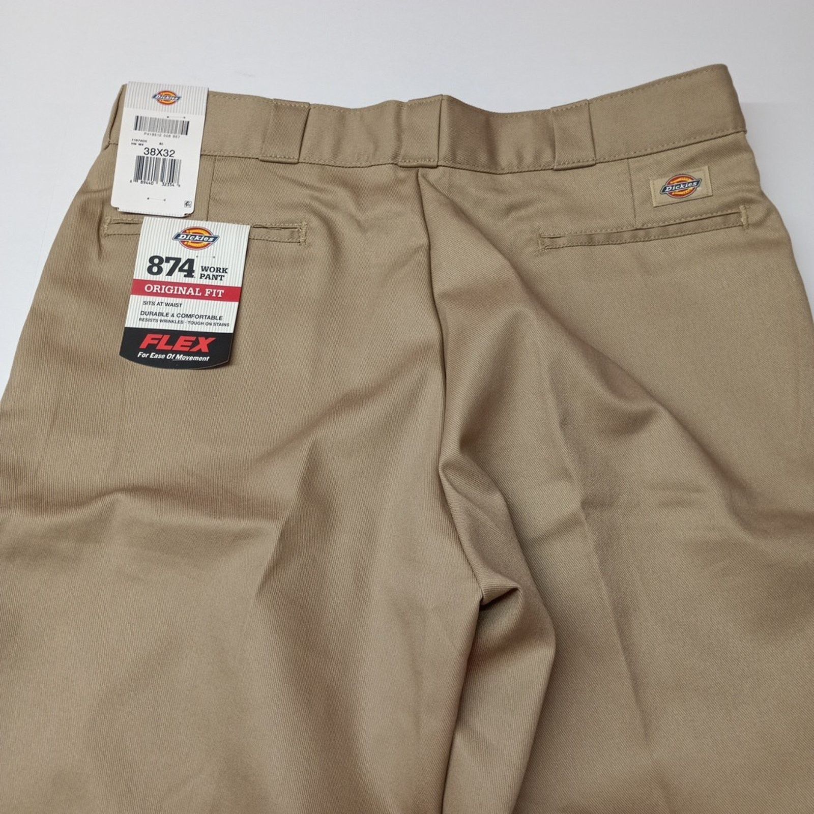 Dickies Dickies 874 Work Pants Men's 38x32 Khaki Flex Original Fit Size US 38 / EU 54 - 7 Thumbnail