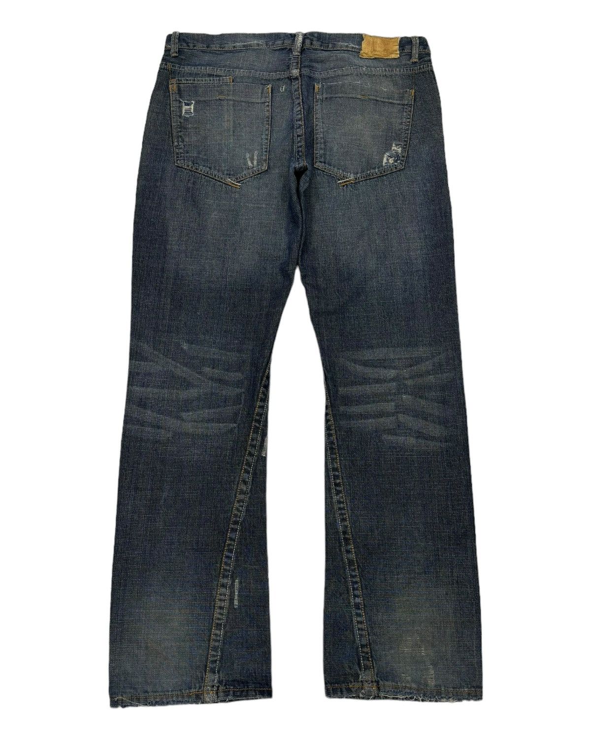 Japanese Brand × Undercover RARE ARCHIVE GOLD LABEL RIPS BAGGY DISTRESSED DENIM JEANS Size US 38 / EU 54 - 2 Thumbnail