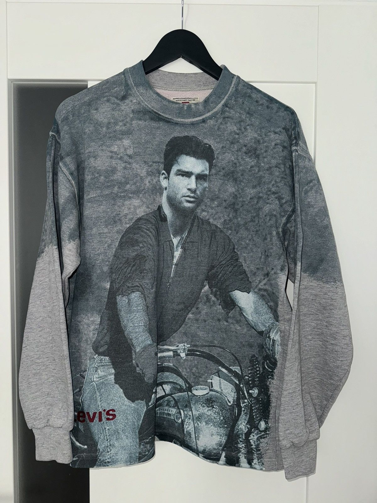Levi's × Vintage Levi's Nick Kamen All-Over Print Graphic Sweatshirt 1980 Size US M / EU 48-50 / 2 - 1 Thumbnail