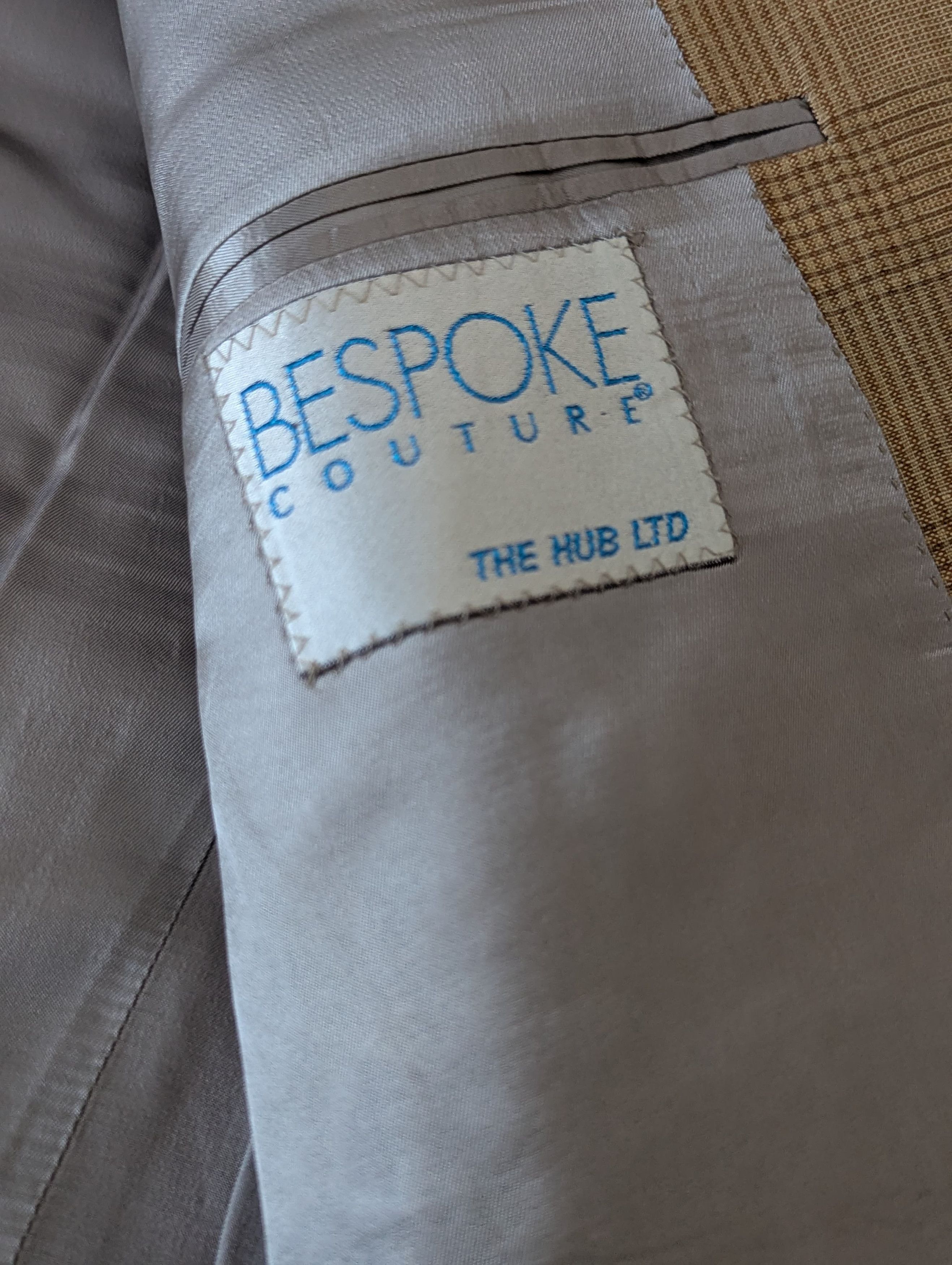 Polo Ralph Lauren Beautiful plated Linen suit Size 44L - 4 Thumbnail