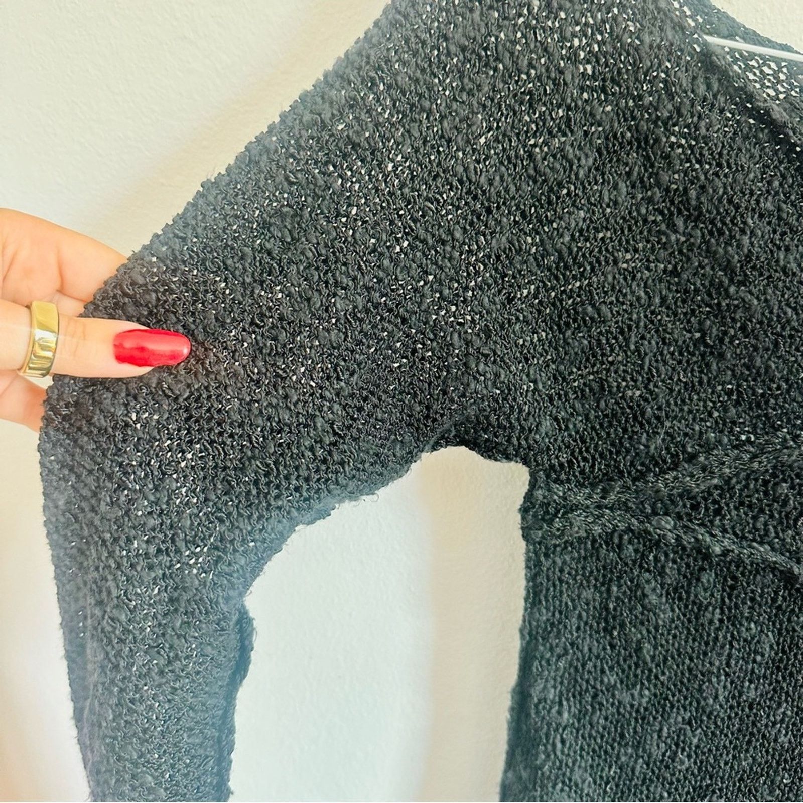 Vintage VINTAGE GABRIEL S Y2K Cutout Hand Knit Pullover Sweater Top Size M / US 6-8 / IT 42-44 - 10 Thumbnail