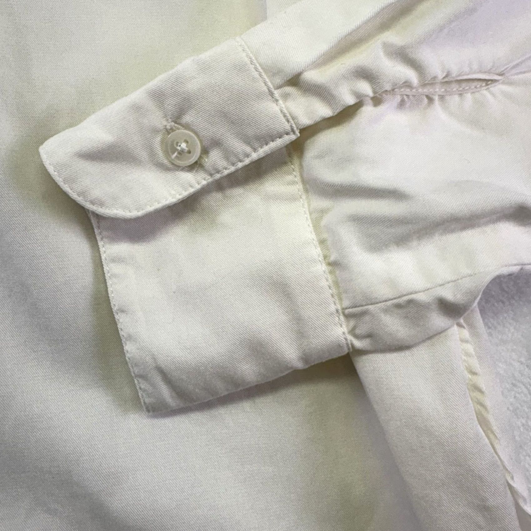Banana Republic Banana Republic Ivory Tunic Shirt Long Sleeve Blouse Size S Tencel Size S / US 4 / IT 40 - 4 Thumbnail