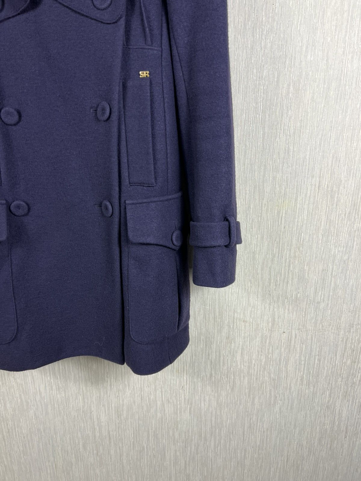 Sonia Rykiel Sonia Rykiel Paris wool double breasted navy coat casual Size M / US 6-8 / IT 42-44 - 6 Thumbnail