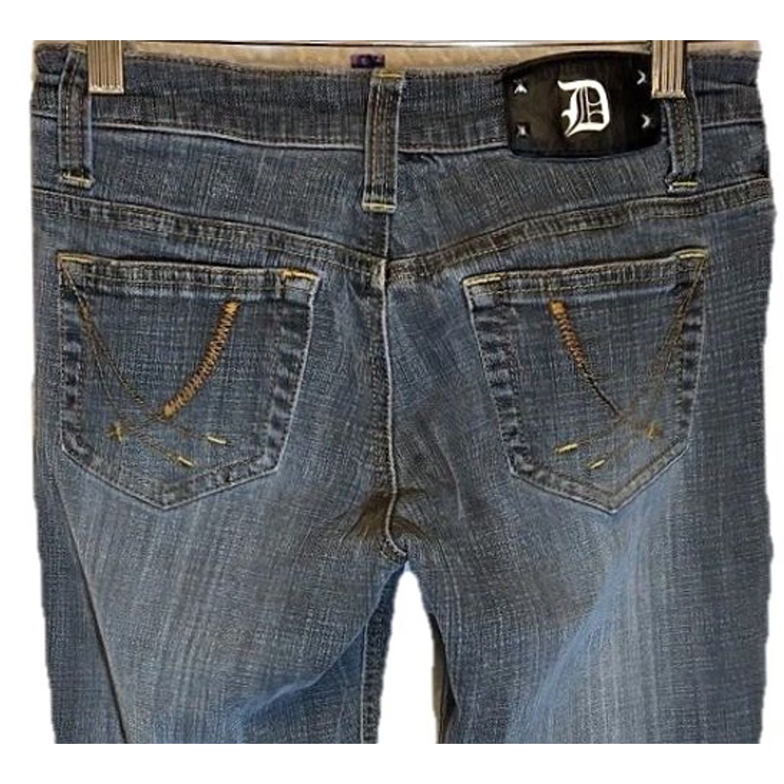 Vintage Dollhouse Jeans Bootcut Denim Gray Size 3 Low Rise Stretch Regular Teens Boys/Girls Size 26" / US 2 / IT 38 - 5 Thumbnail