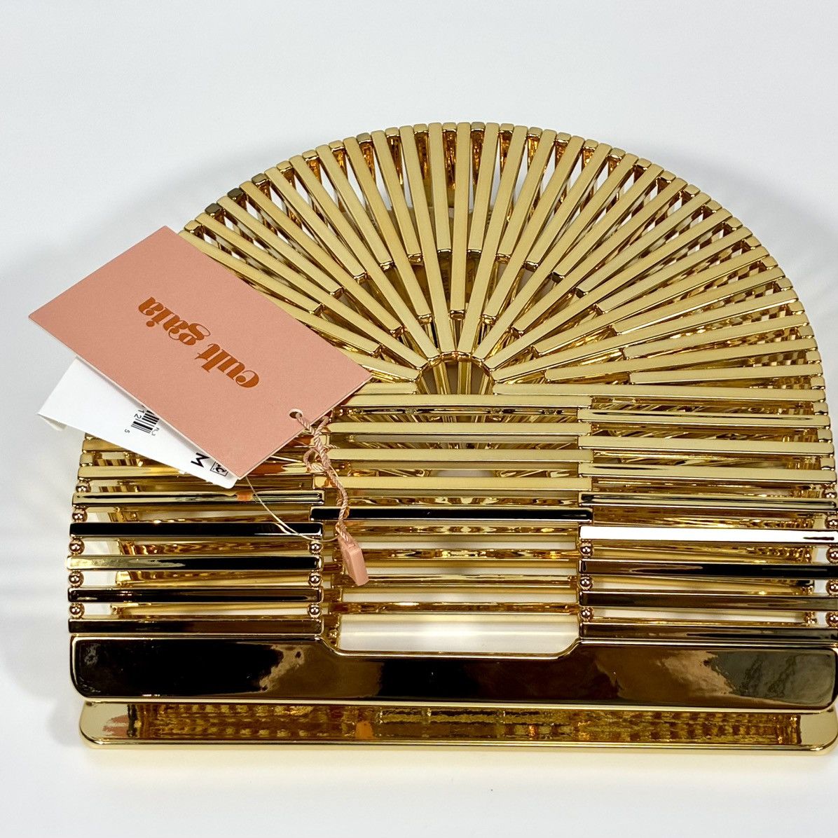 Cult Gaia Cult Gaia Mini Ark Top Handle Handbag Shiny Brass Gold NEW Size ONE SIZE - 12 Thumbnail
