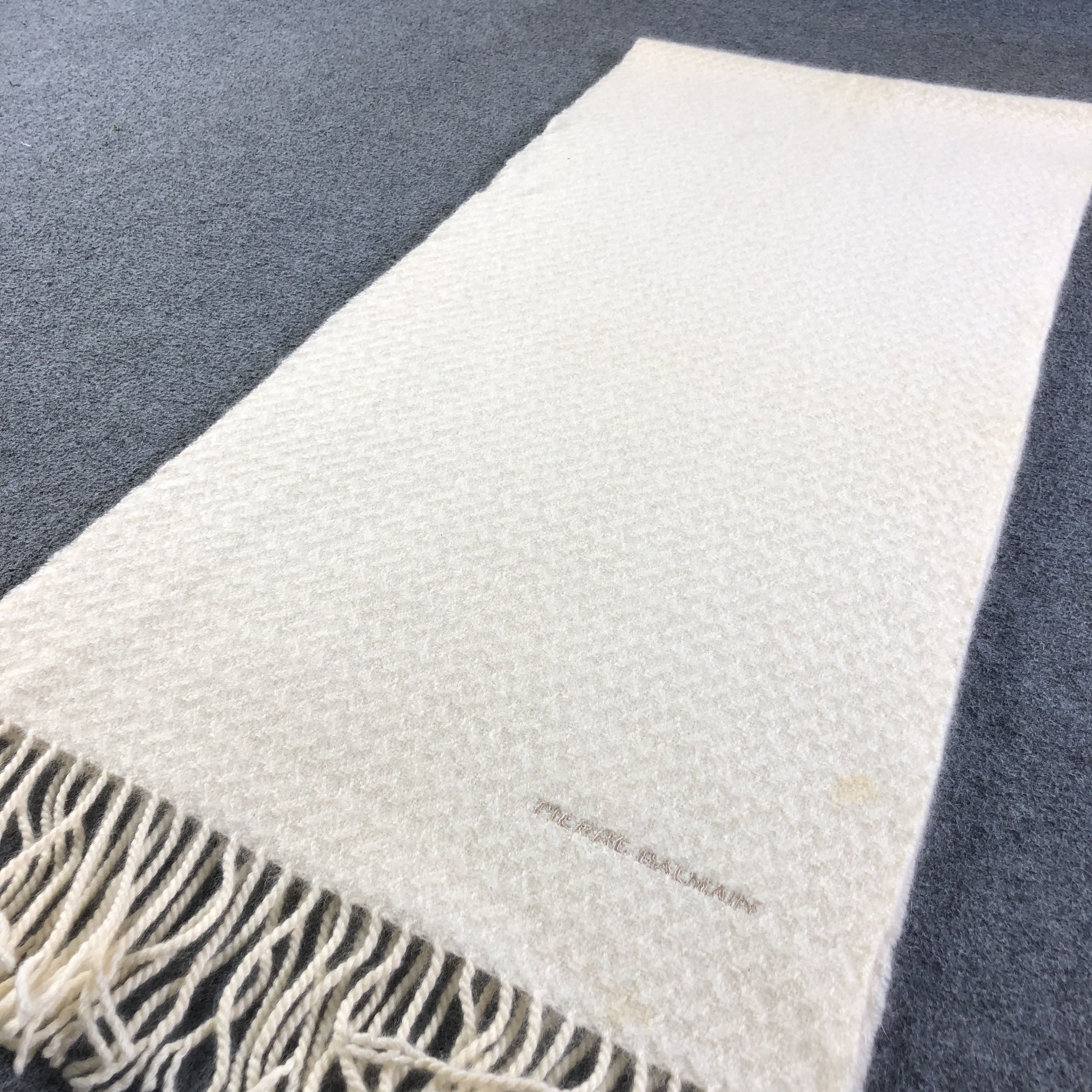 Pierre Balmain Pierre Balmain Cashmere Scarf Muffler V1886 Size ONE SIZE - 3 Thumbnail