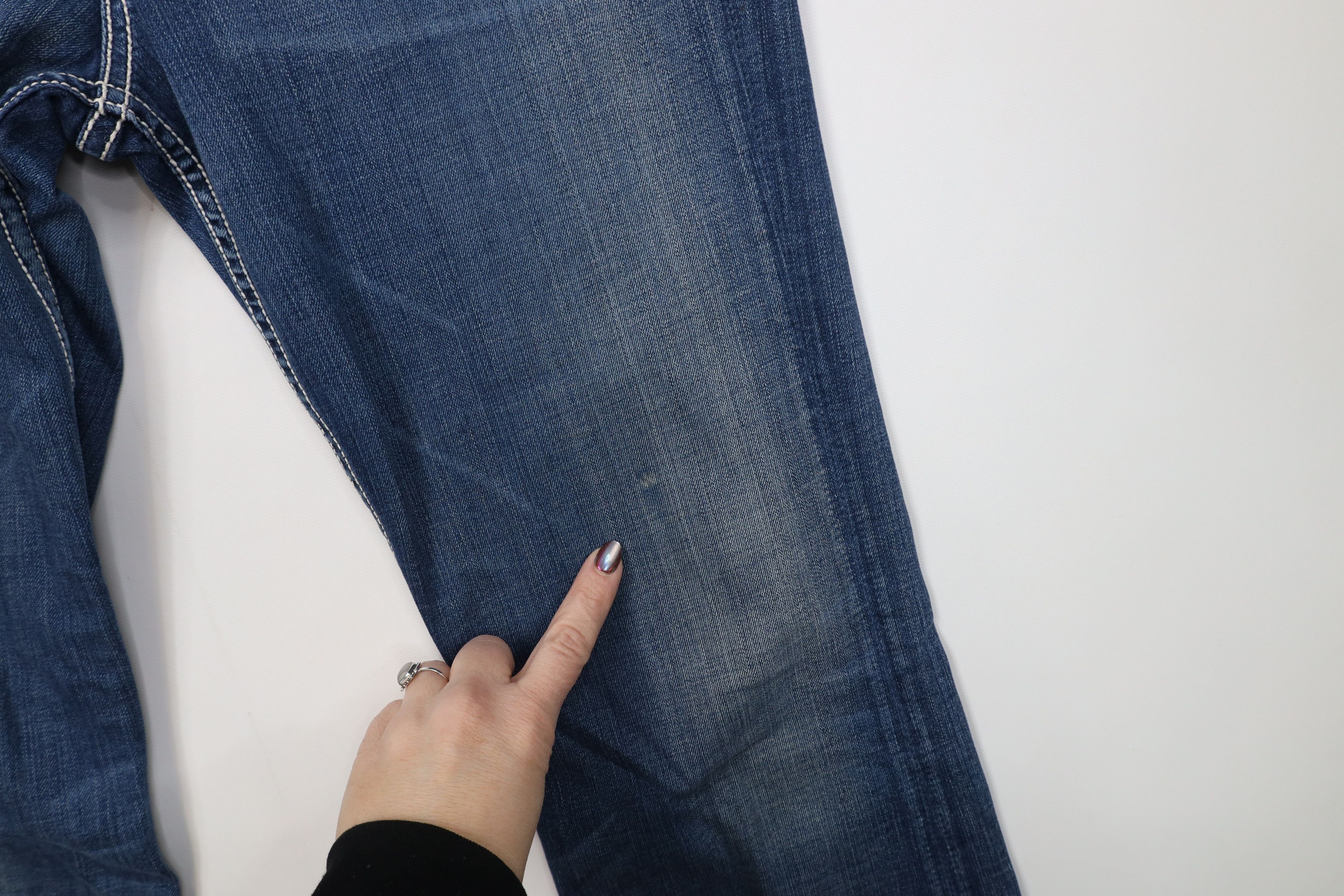Vintage Buckle BKE Thick Stitch Wendi Flared Bootcut Jeans Blue Size 29" - 5 Thumbnail