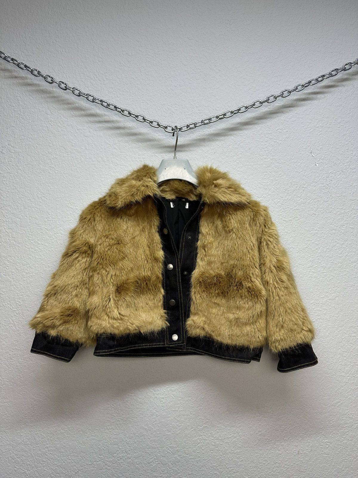 If Six Was Nine × Stella McCartney × Vintage Vintage Stella McCartney Fur Cropped Jacket Ifsixwasnine Size XS / US 0-2 / IT 36-38 - 7 Thumbnail