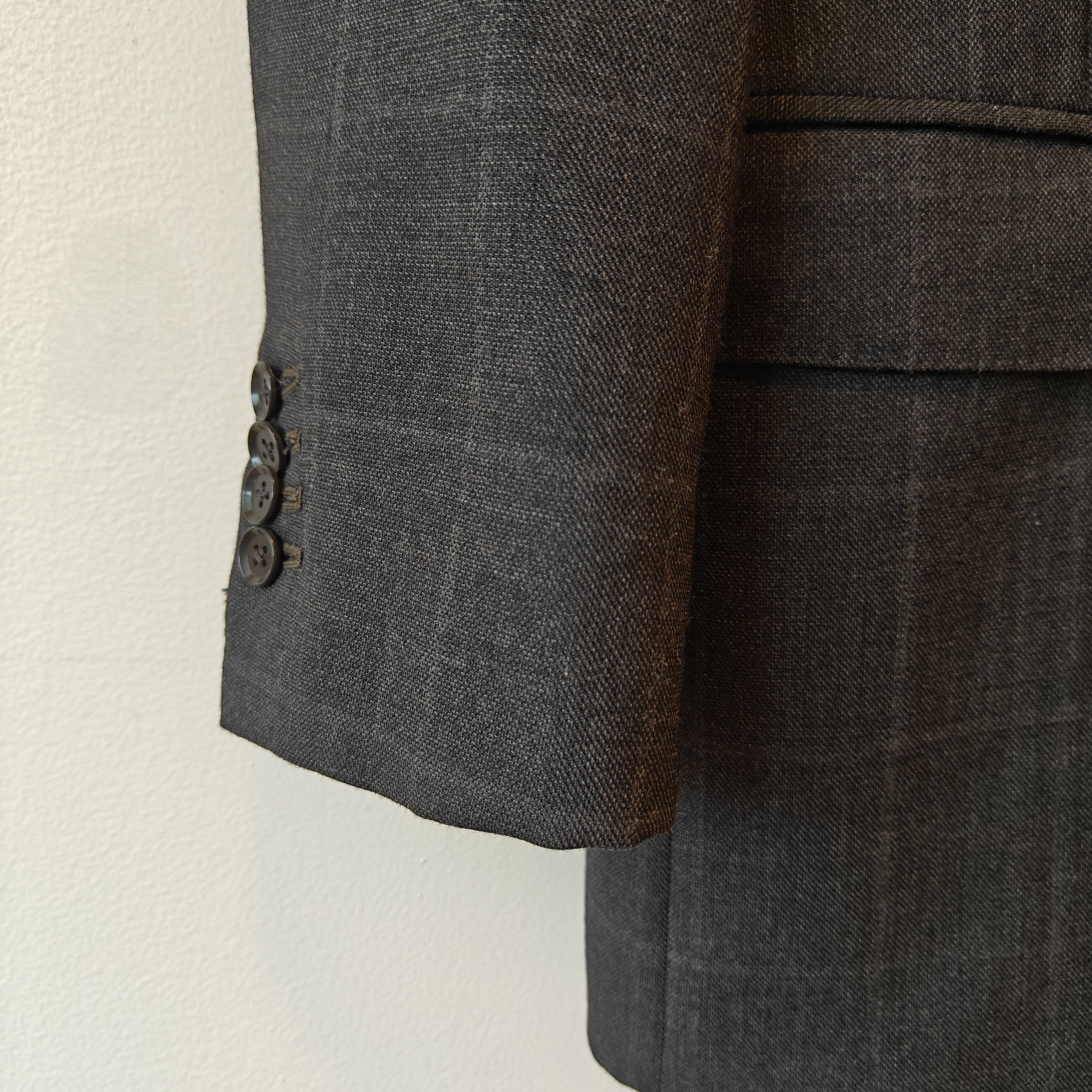 Ring Jacket Ring Jacket Grey Plaid Check Wool Blazer Made in Japan Size 46R - 4 Thumbnail
