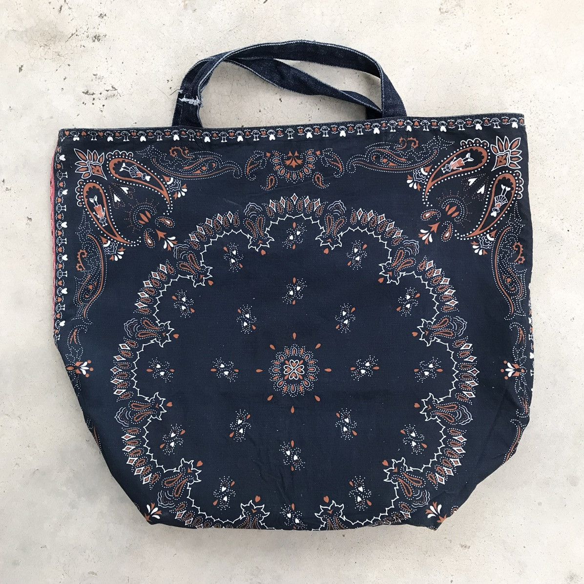 Blue Blue Japan Chi Kai Chi Denim Selvedge Reversible Bandana Totebag Size ONE SIZE - 3 Thumbnail