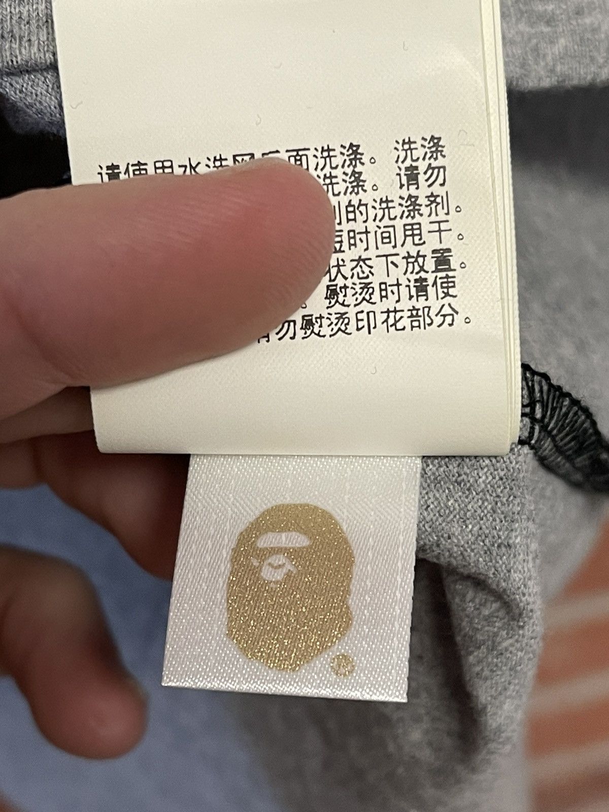 Bape Size M - Bape College Print Split Tee Grey/Black NEW Size US M / EU 48-50 / 2 - 9 Thumbnail