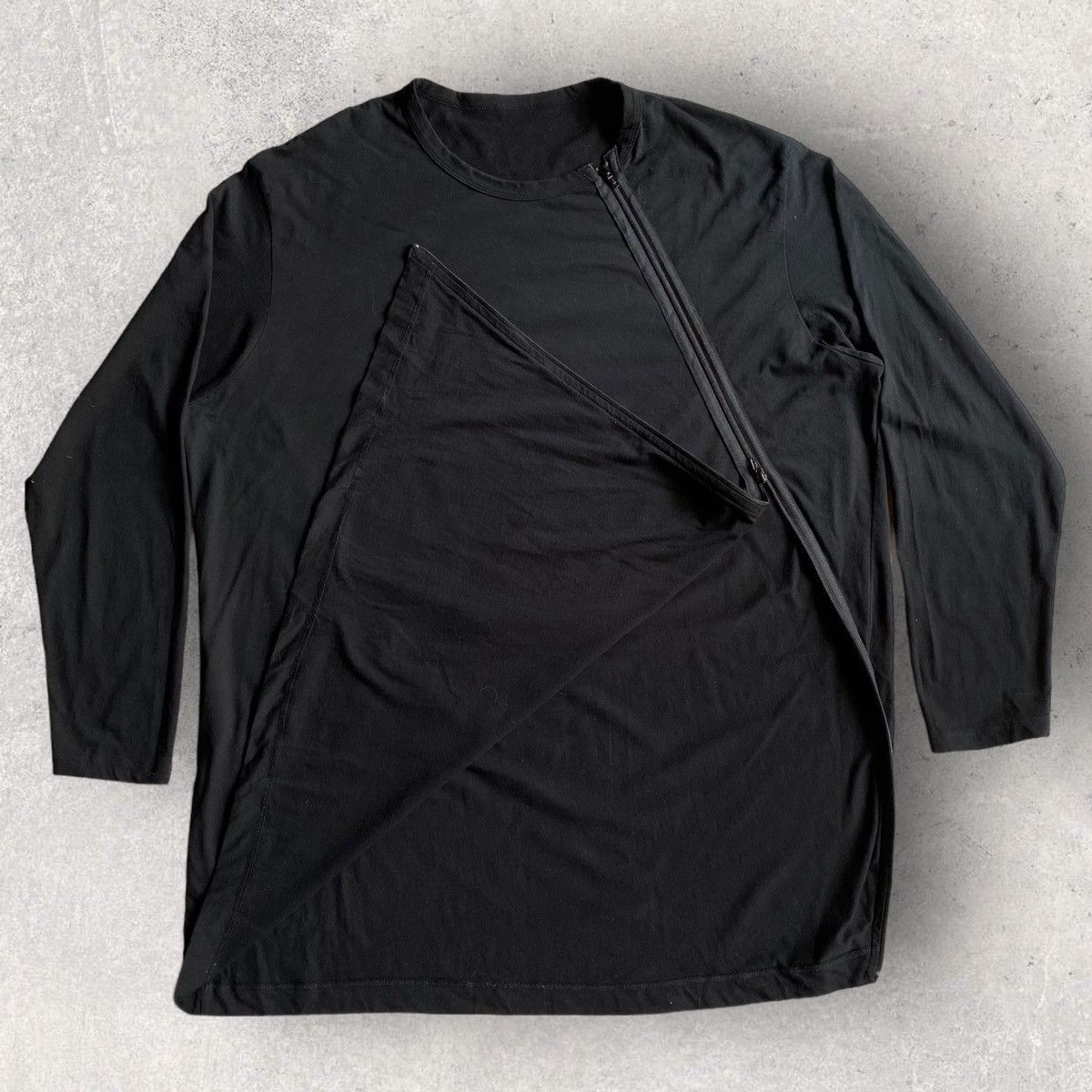 Yohji Yamamoto Ground Y Zip Asymmetric Oversized L/S Size US L / EU 52-54 / 3 - 4 Thumbnail