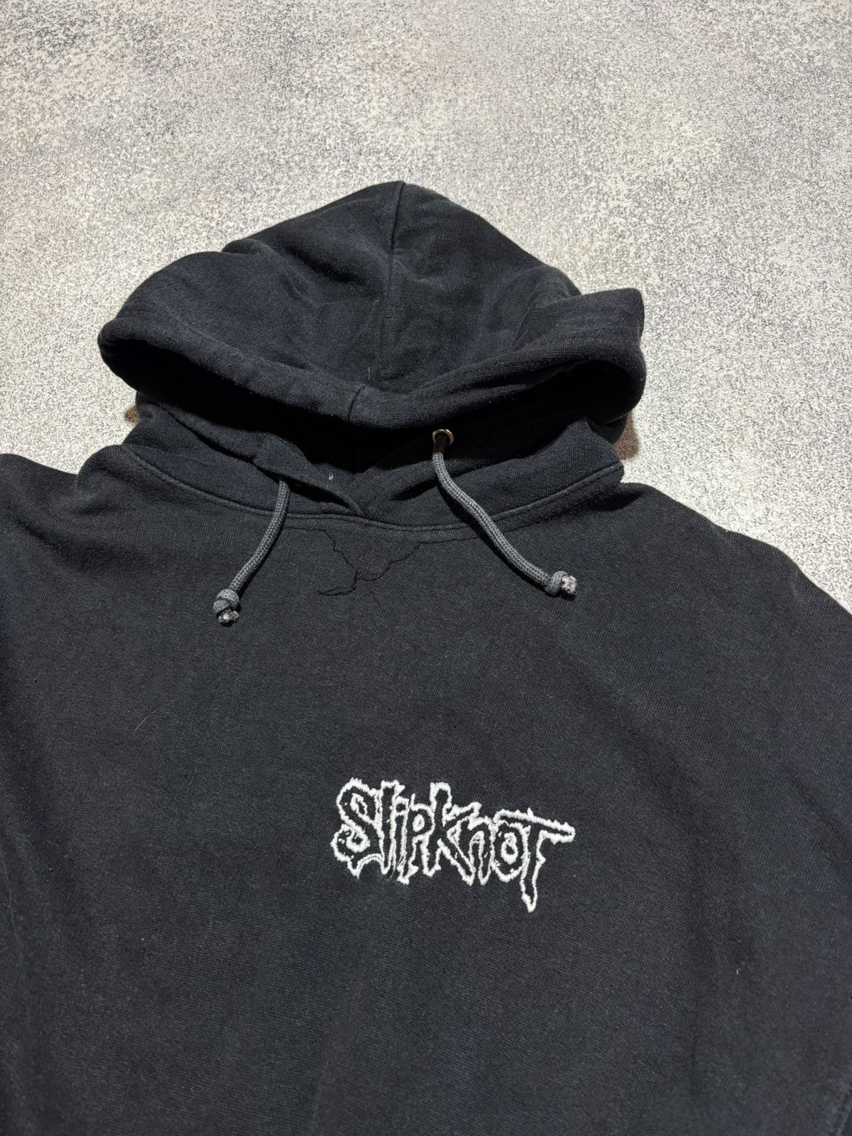 Band Tees × Slipknot × Vintage Vintage Slipknot 90s Rock Band Black Hoodie Men’s Size XL Size US XL / EU 56 / 4 - 4 Thumbnail