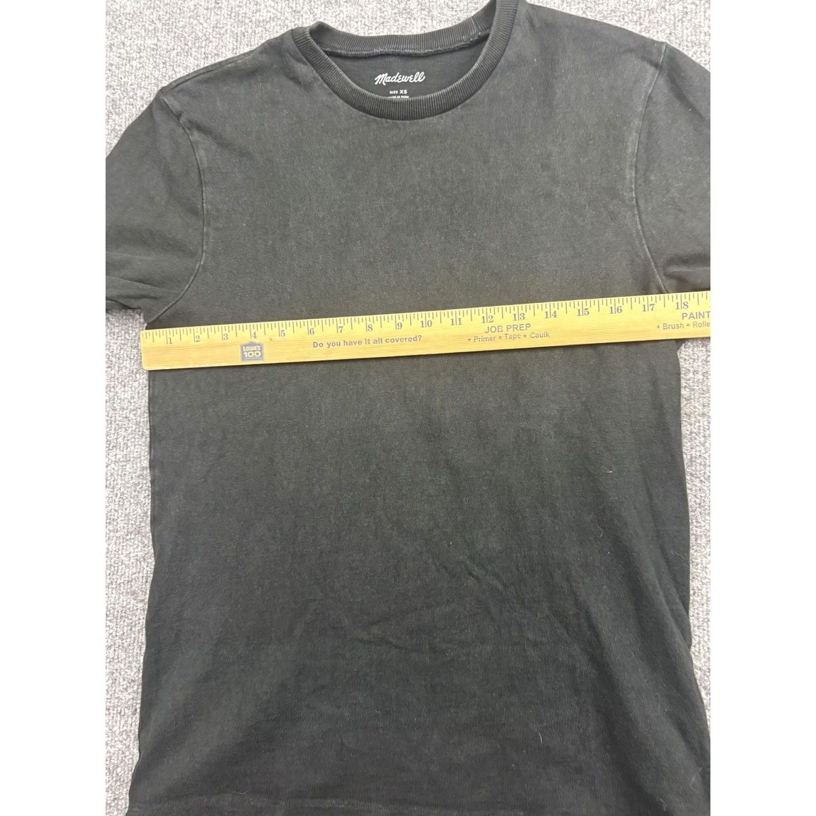 Madewell Madewell Shirt Womens XS Black 100% Cotton Crewneck Basic Solid Casual Tee Size XS / US 0-2 / IT 36-38 - 3 Thumbnail