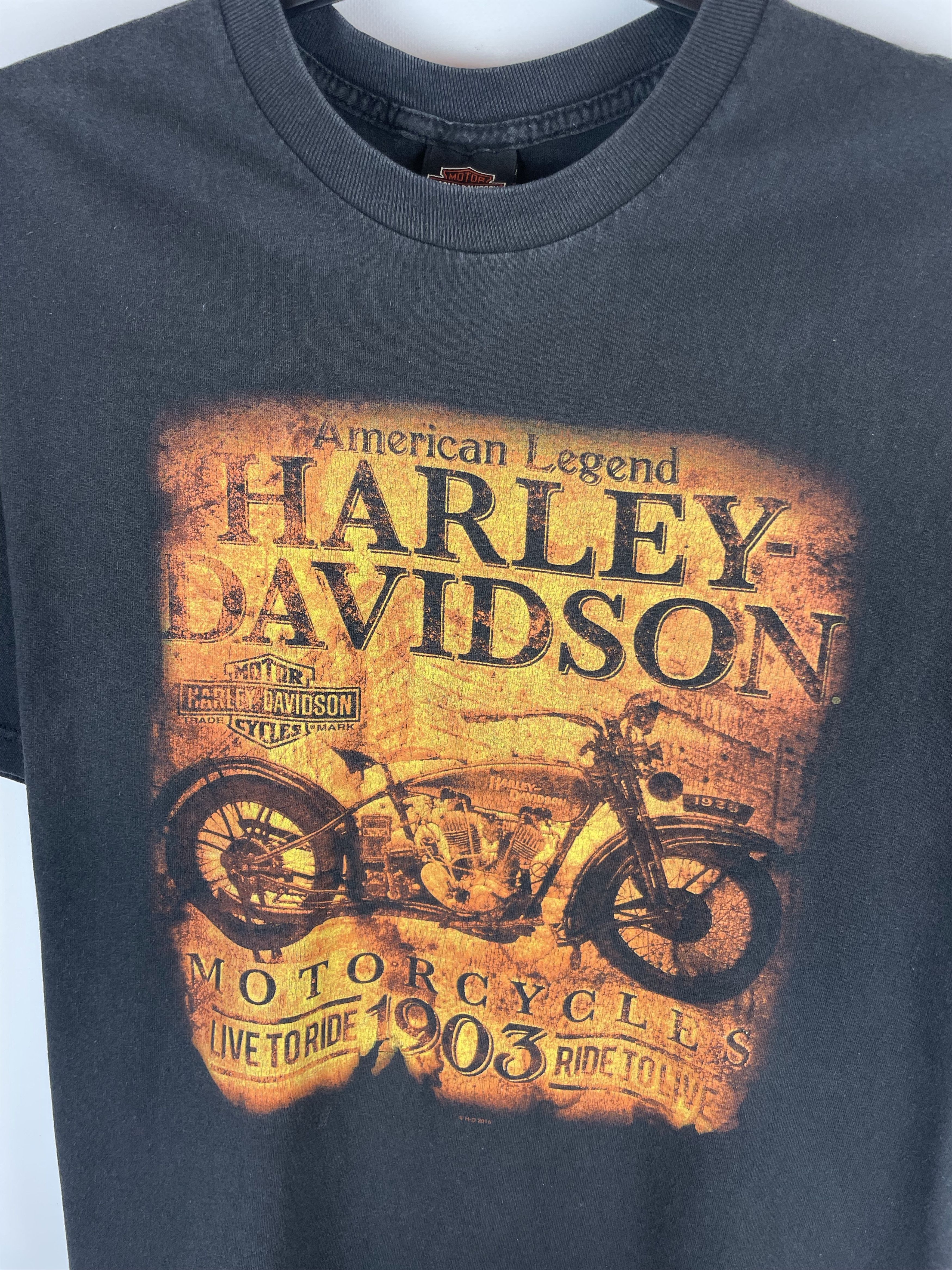 Harley Davidson Vintage HARLEY DAVIDSON Tee Graphic T Shirt Size US XL / EU 56 / 4 - 4 Thumbnail