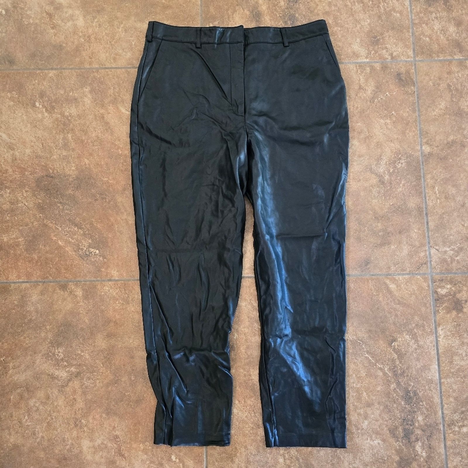 French Connection Black | FRENCH CONNECTION | Leather Pant Size 34" / US 12 / IT 48 - 1 Thumbnail