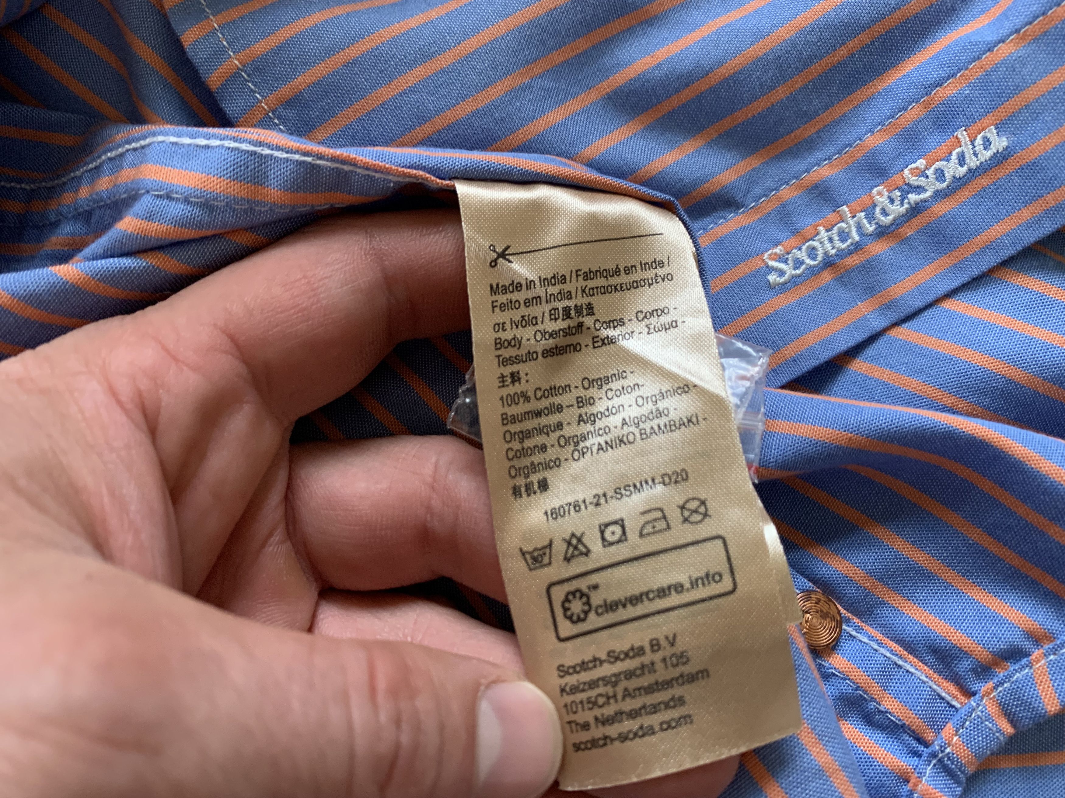 Designer × Scotch & Soda Scotch & Soda Stripe Cotton Long Sleeve Shirt Size US XXL / EU 58 / 5 - 6 Thumbnail