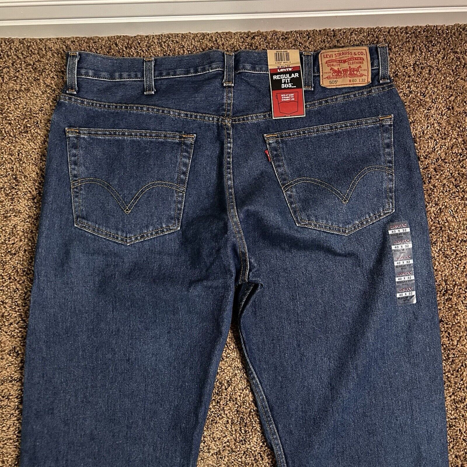 Levi's 2008 Y2K Levi's 505 Regular Fit Straight Leg Men's Jeans Size US 40 / EU 56 - 6 Thumbnail
