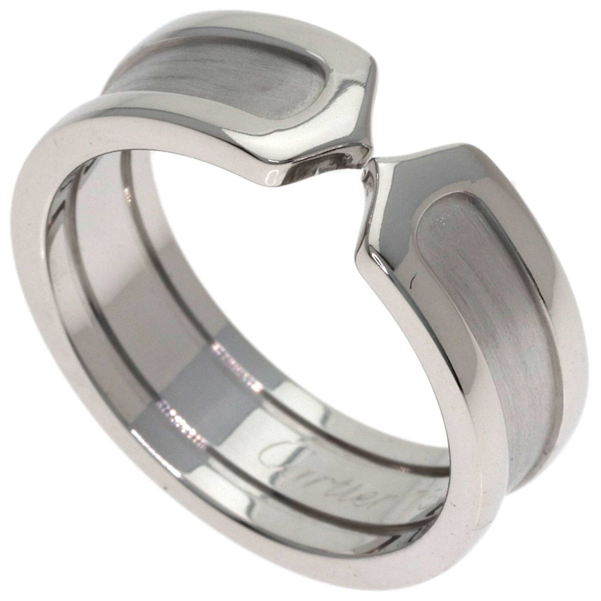 Cartier Cartier C2 Ring SM #55 Ring, 18K White Gold, Women's, CARTIER Size ONE SIZE - 1 Thumbnail