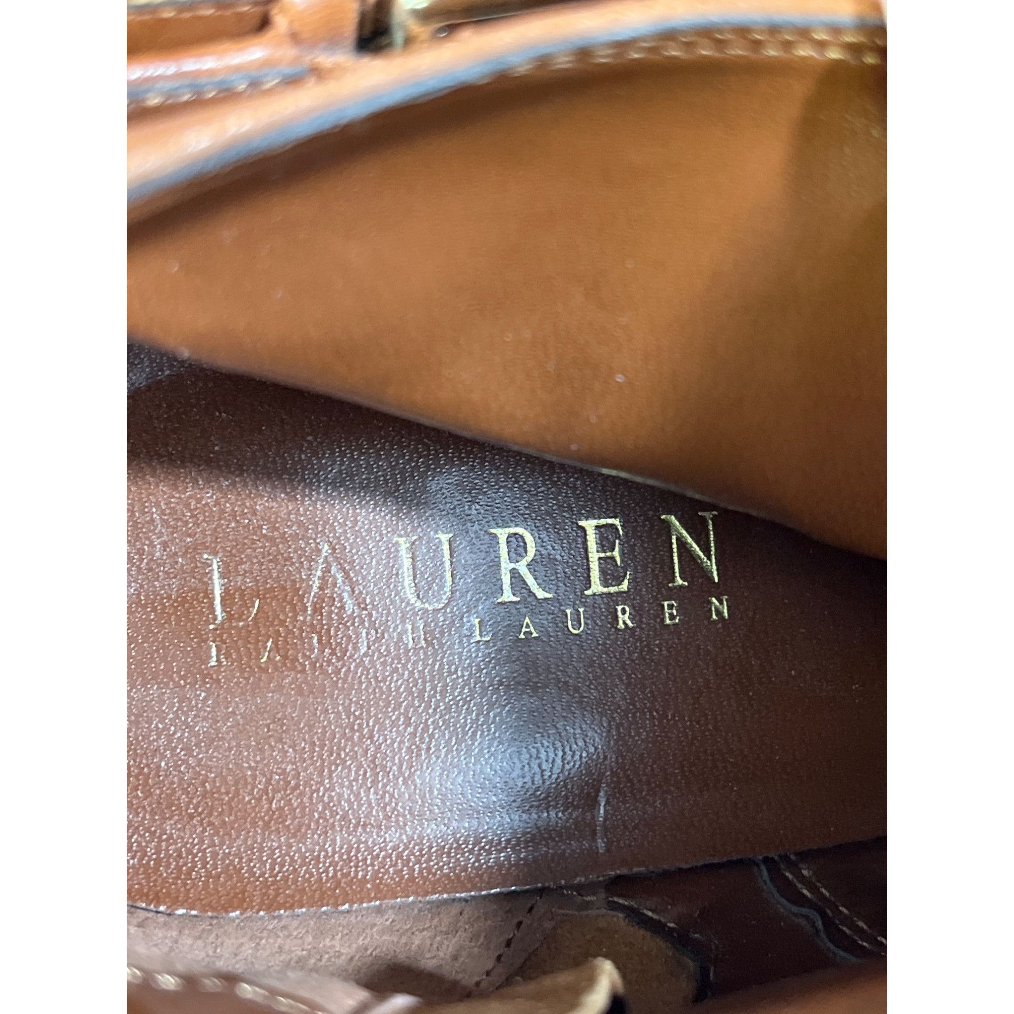 Lauren Ralph Lauren Lauren Ralph Lauren Lorelei Women's Brown Shoes/Heeled Boots Size US 8.5 / IT 38.5 - 10 Thumbnail