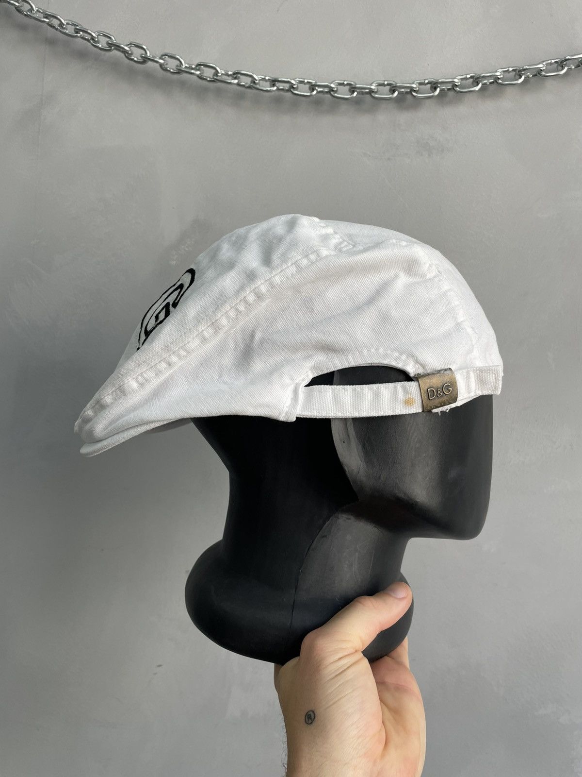 Dolce & Gabbana Rare beret hat cap Dolce gabbana big logo Size ONE SIZE - 5 Thumbnail