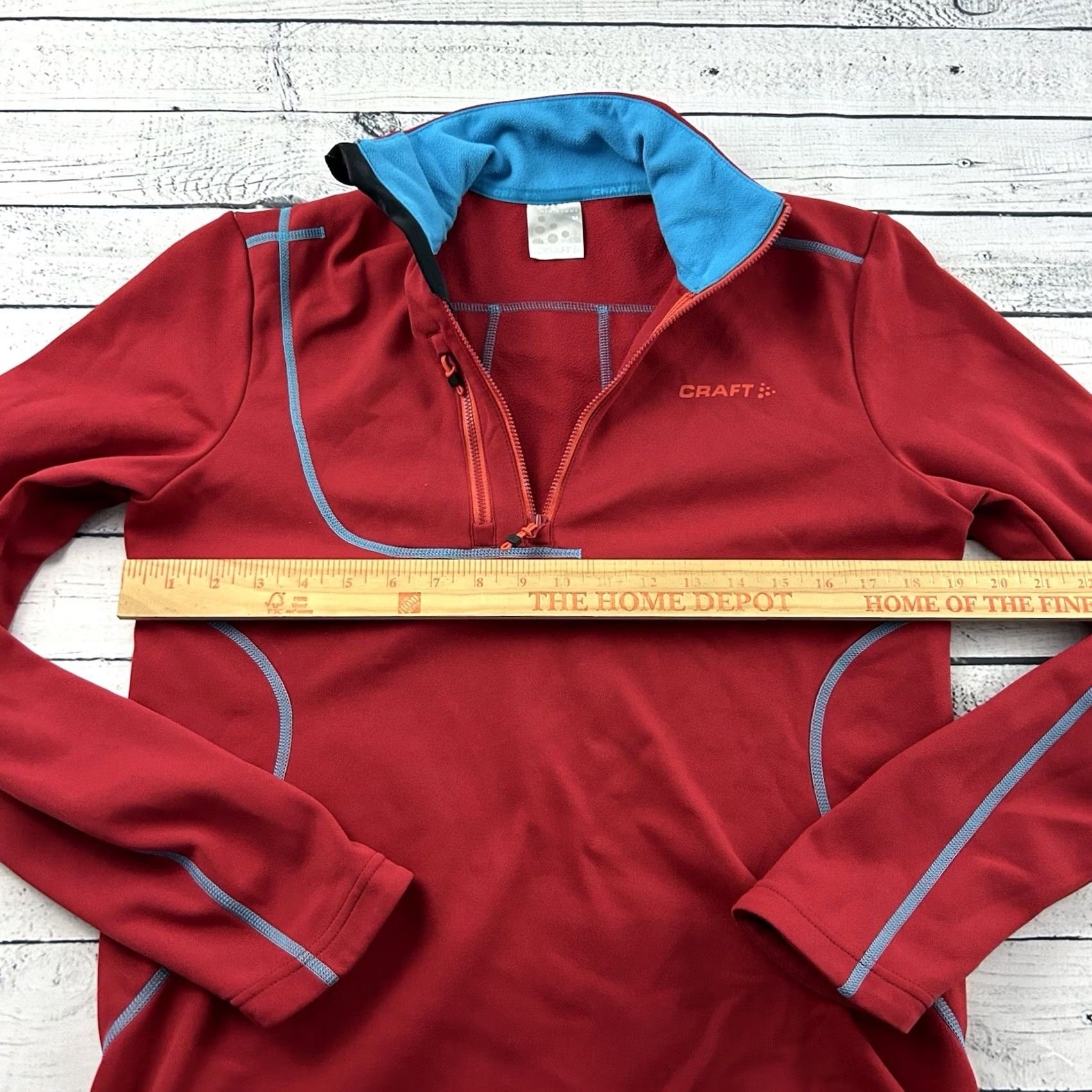 Vintage Craft Jacket 1/4 Zip Pullover Men's M Red Size US M / EU 48-50 / 2 - 5 Thumbnail