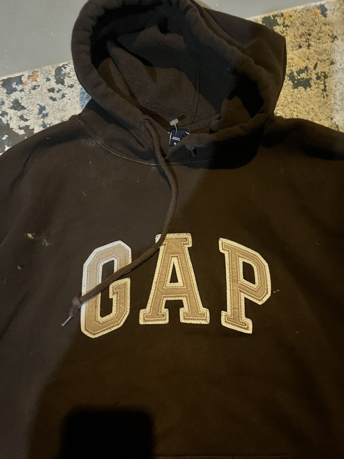 Gap Vintage Y2K Gap Brown Baggy Boxy Hoodie Travis Schott Size US XL / EU 56 / 4 - 3 Thumbnail
