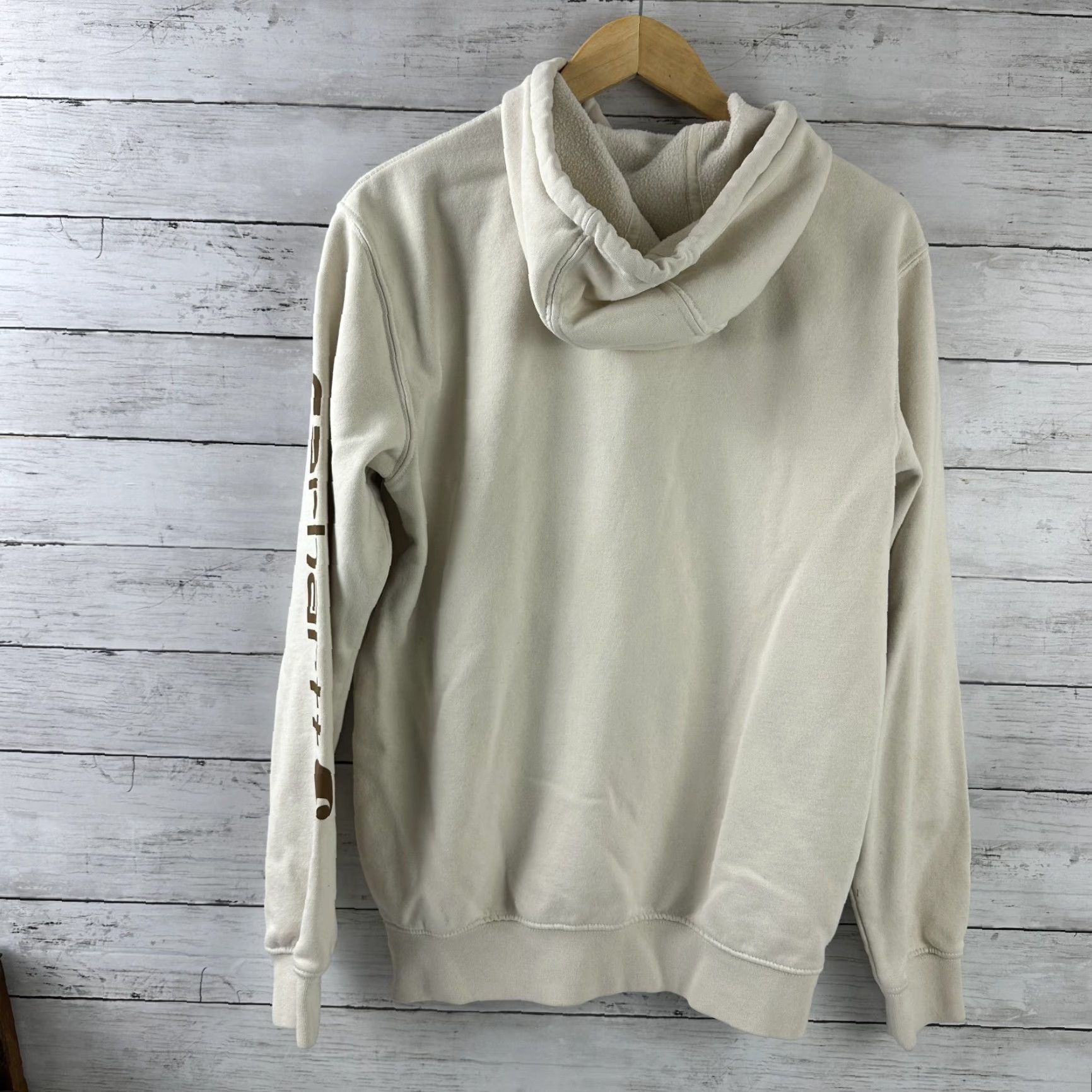 Carhartt Carhartt Gray K288 Men’s Size Small Hoodie Tan sleeve Logo Size US S / EU 44-46 / 1 - 6 Thumbnail