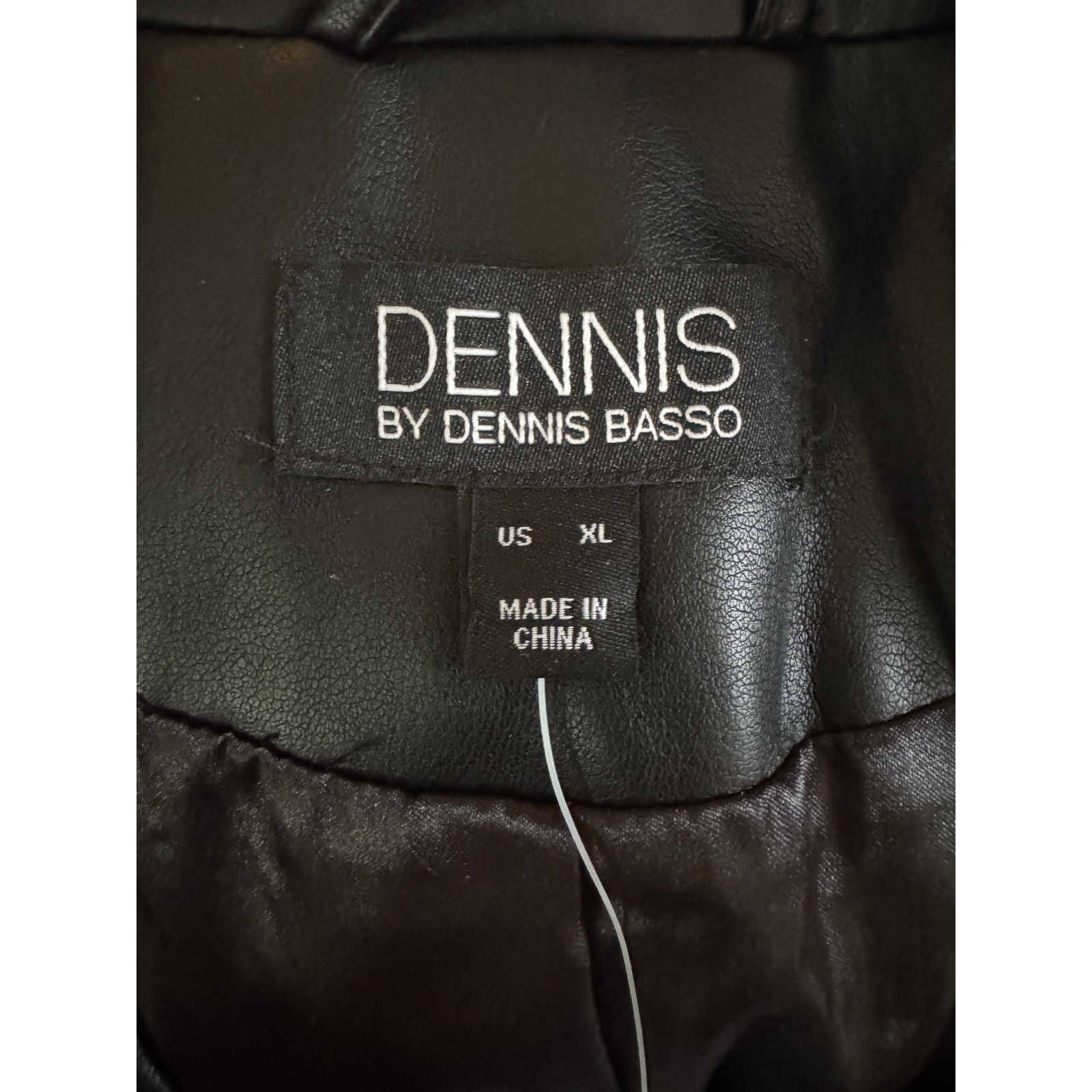Other Dennis Basso Luxe Faux Leather Jacket Black Large Petite Size S / US 4 / IT 40 - 14 Thumbnail
