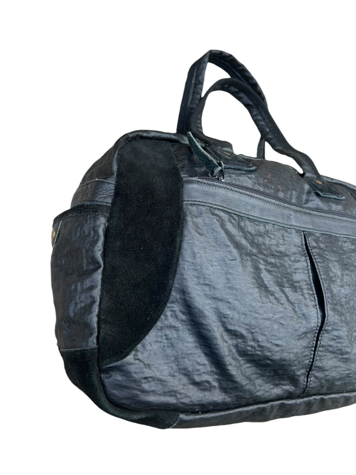 Leather Vintage Masterpiece Japan Suede Leather Wax Nylon Boston Bag Size ONE SIZE - 8 Thumbnail