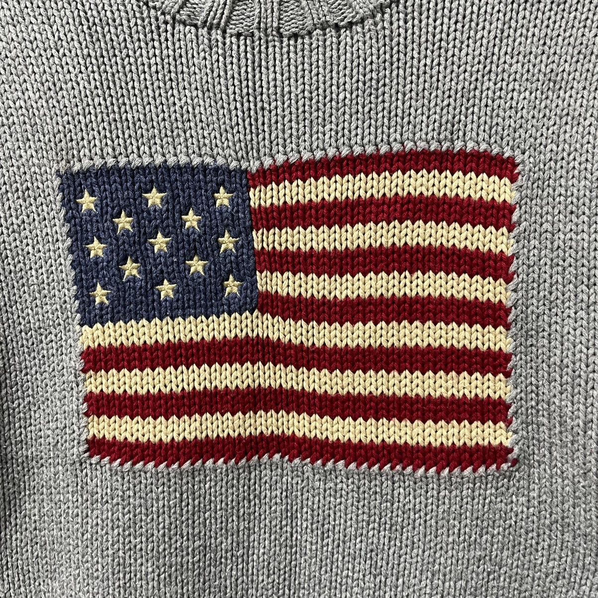 Polo Ralph Lauren Polo Ralph Lauren Sweater USA flag vintage Size US XXS / EU 40 - 5 Thumbnail