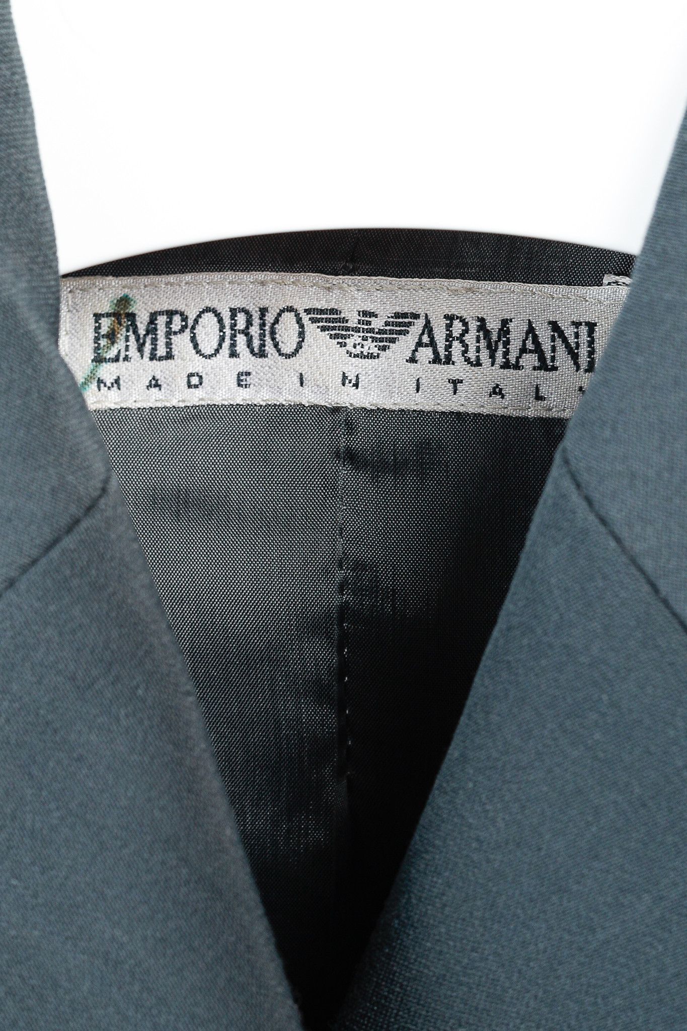 Emporio Armani Emporio Armani Minimalist Grey-Green Hidden Button Blazer Size S / US 4 / IT 40 - 4 Thumbnail
