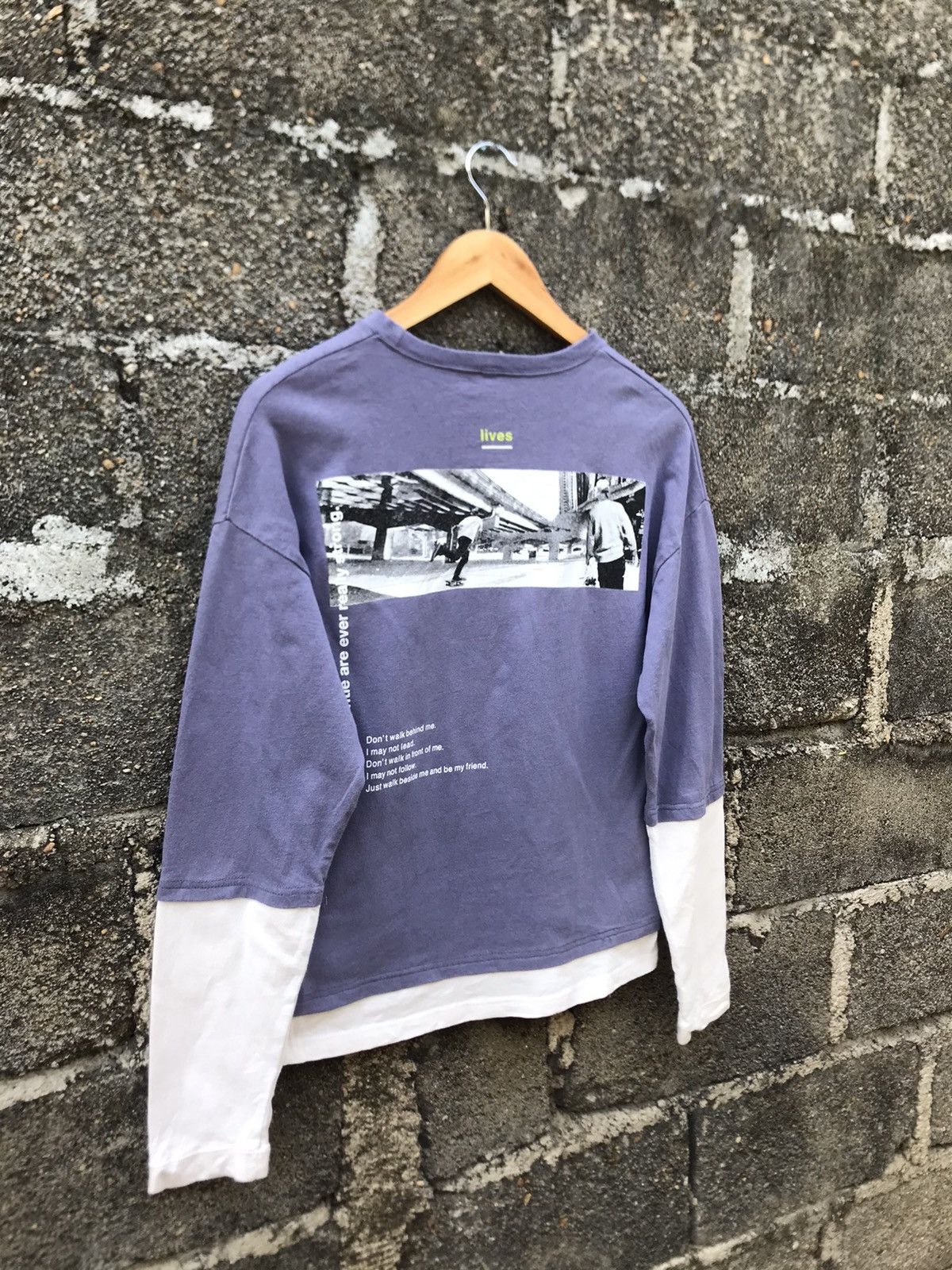 Girl Skateboards ⚡️Vintage Lives Skate Board Printed Long Sleeve Shirt Size S / US 4 / IT 40 - 10 Thumbnail