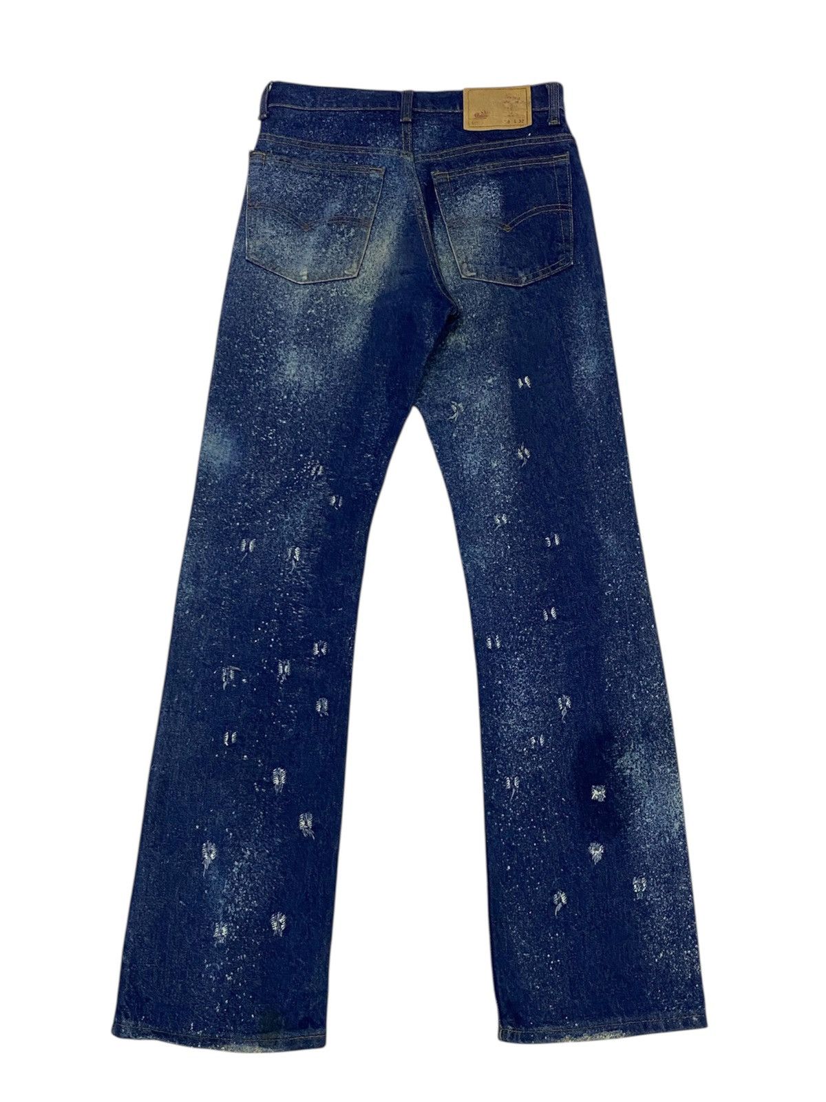 Levi's Vintage 80s Levi’s Galactic Wash Distressed Denim Pants Size US 28 / EU 44 - 4 Thumbnail