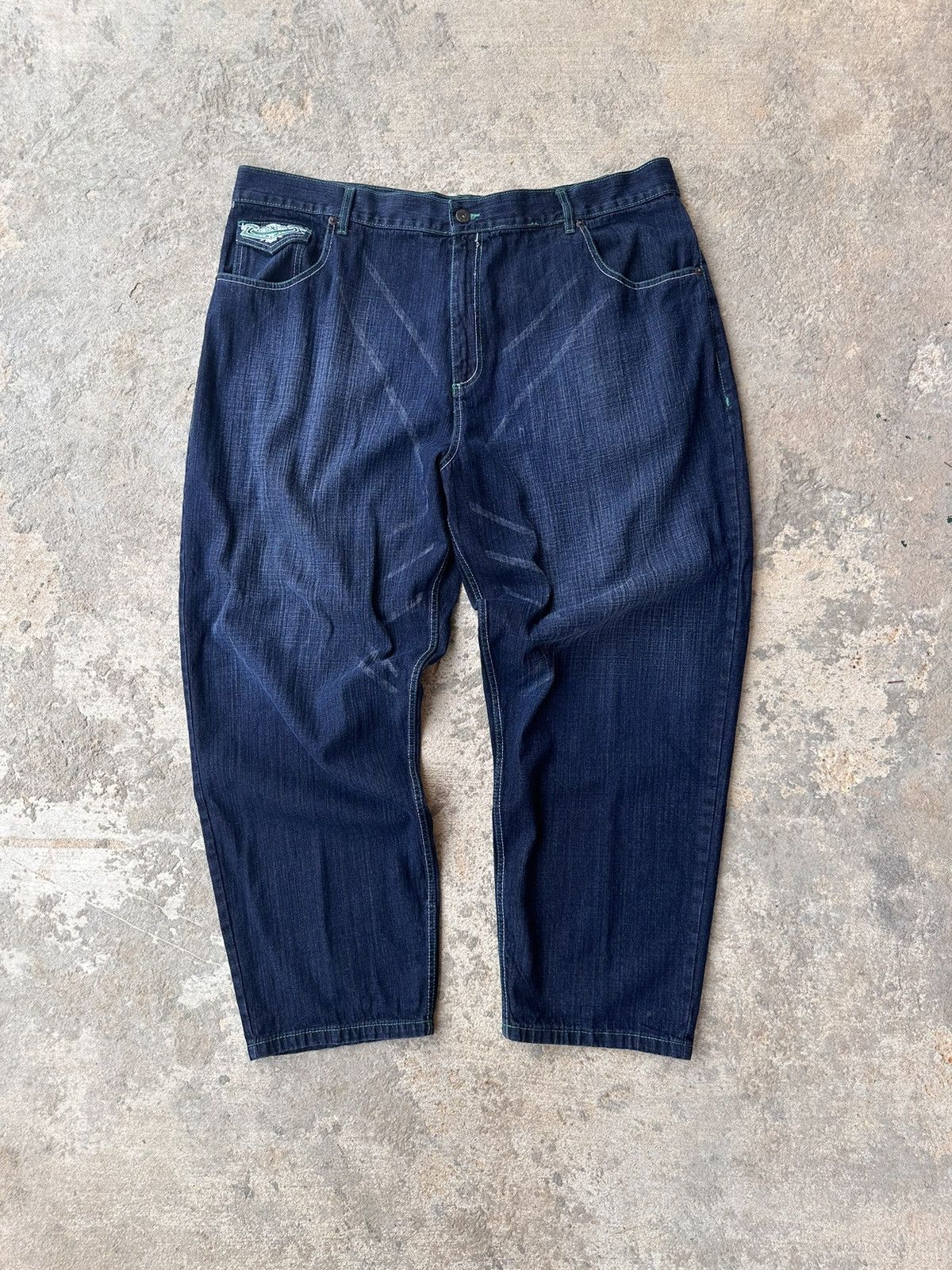 Affliction × Vintage Y2K Affliction Style Denim Jeans Size US 44 / EU 60 - 5 Thumbnail