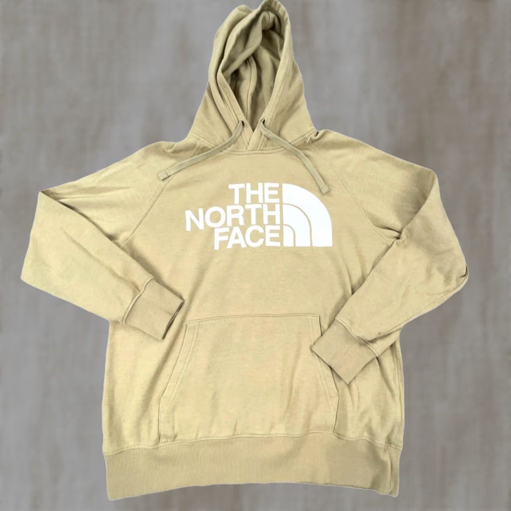 The North Face The North Face Hoodie Womens Small Beige Sweatshirt Pullover Logo Pockets All Seasons 软? Size S / US 4 / IT 40 - 1 Thumbnail