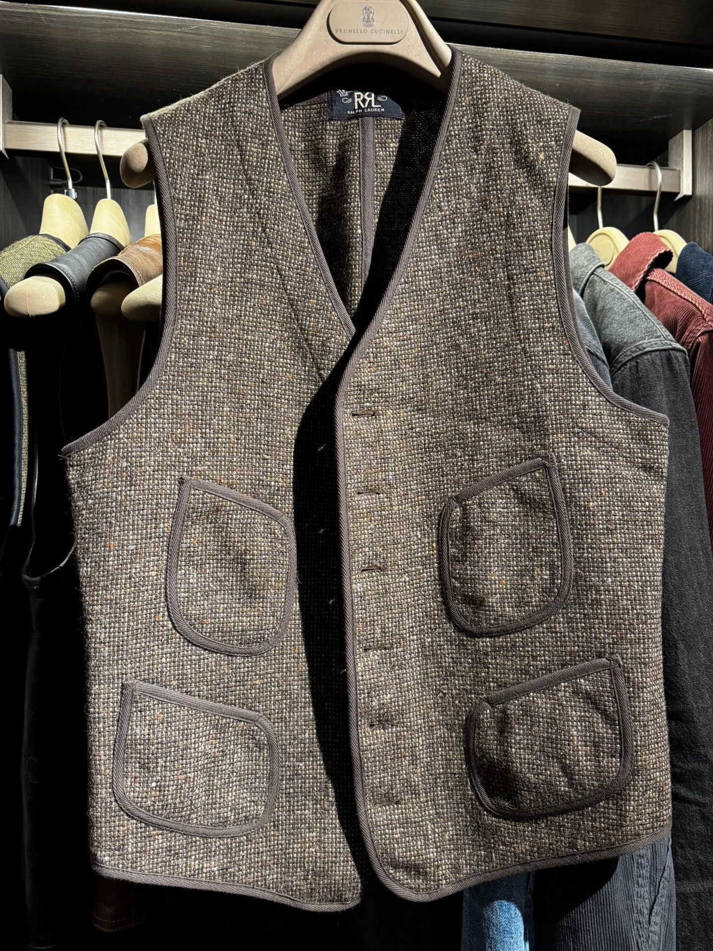 RRL Ralph Lauren RRL x Brunello Cucinelli Classic Check Vest S mint Size US S / EU 44-46 / 1 - 1 Thumbnail