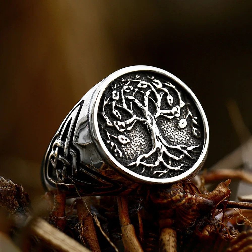 Jewelry Viking Tree of Life Ring Size ONE SIZE - 6 Thumbnail