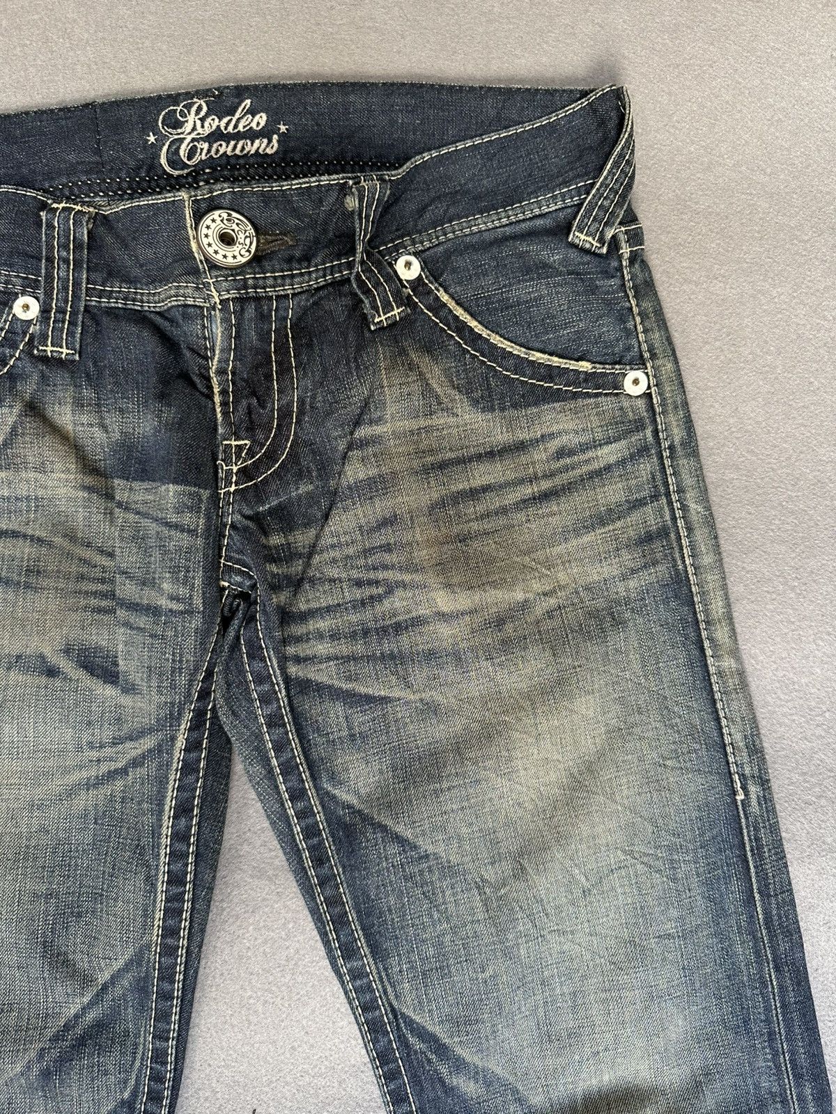 Japanese Brand FLARE Rodeo Crown Japan Low Rise Denim Size US 30 / EU 46 - 8 Thumbnail