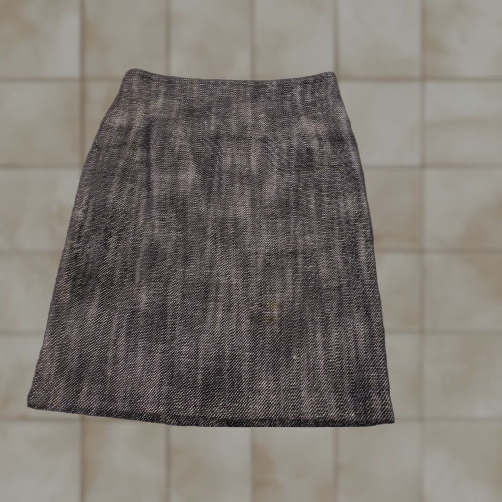 Banana Republic Banana Republic Skirt Womens 2 Gray A-Line Knee Length Zip Zipper Lined Casual Size 26" / US 2 / IT 38 - 1 Thumbnail