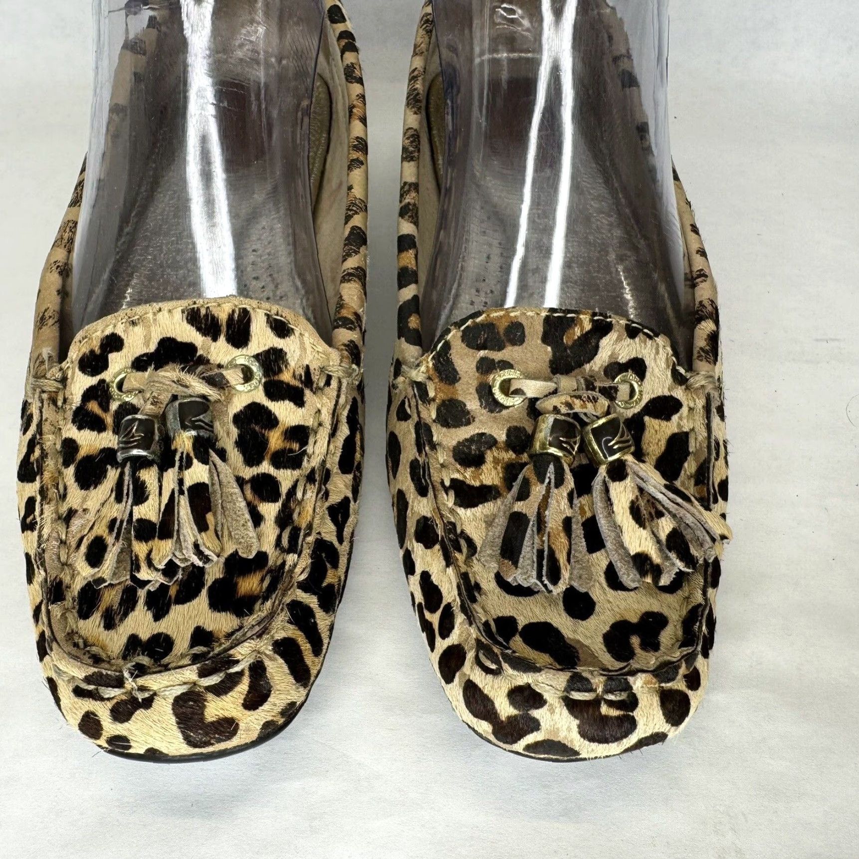 Sperry Sperry Top Sider Shoes Womens 7M Brown Leopard Calf Hair Tassel Leather Size M / US 6-8 / IT 42-44 - 3 Thumbnail