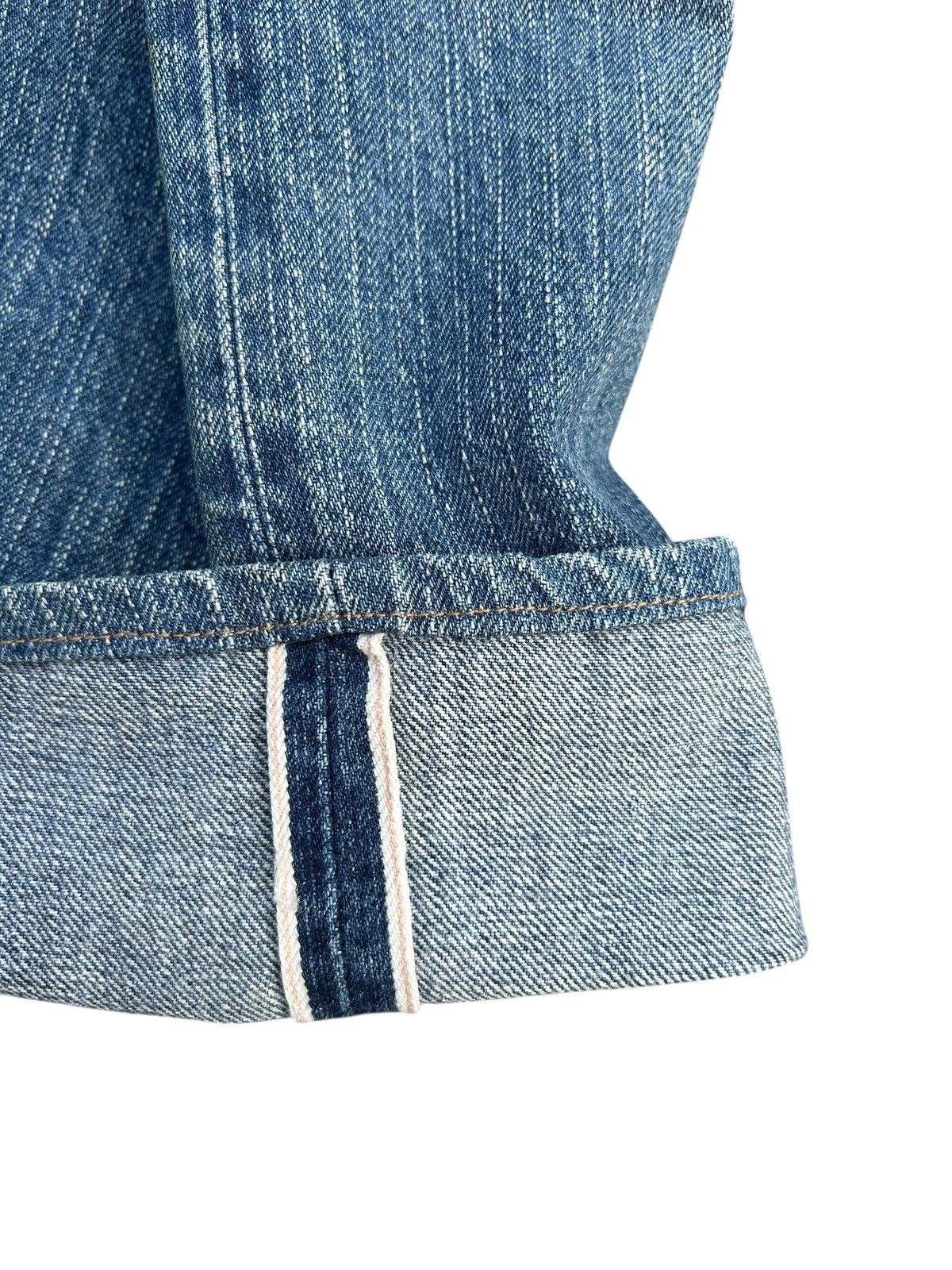 Edwin VINTAGE EDWIN 505Z SELVEDGE DISTRESSED DENIM JEANS Size US 36 / EU 52 - 3 Thumbnail