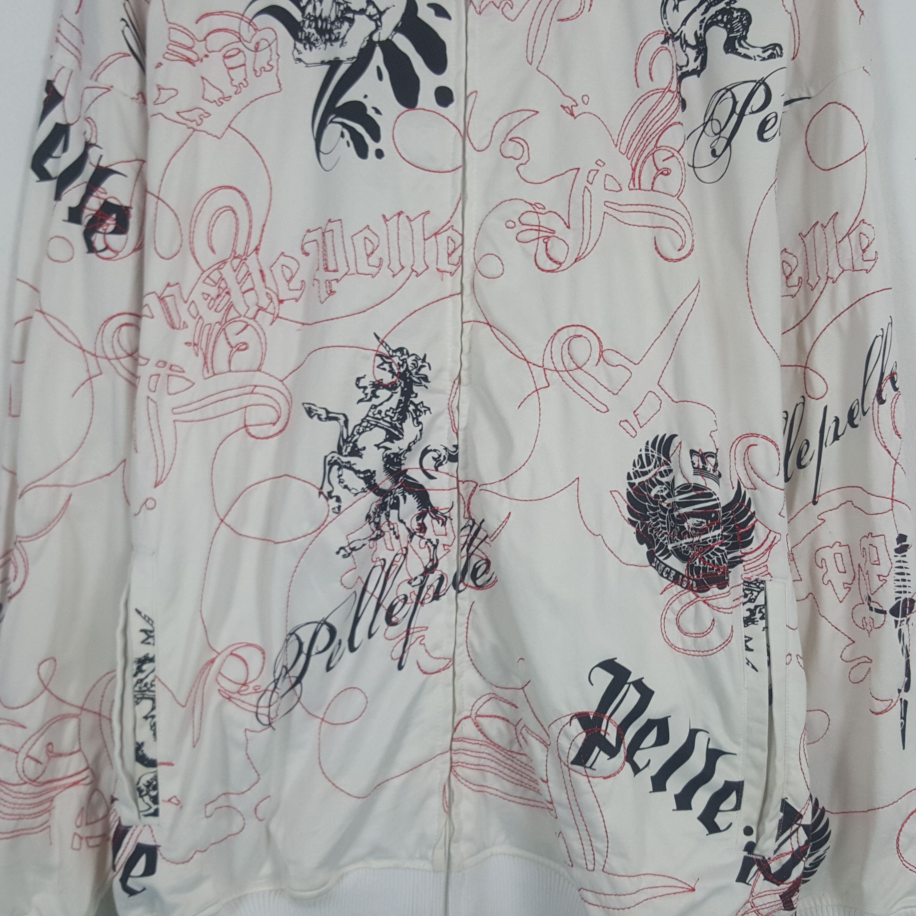 Designer × Pelle Pelle × Vintage Vintage Pelle Pelle Overprinted Zipper Jacket Size US L / EU 52-54 / 3 - 2 Thumbnail