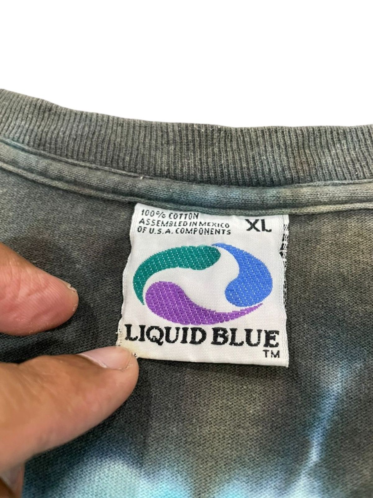 Grateful Dead × Liquid Blue × Vintage Grateful Dead 1995 Chris Pinkerton Highgate Destroy Tee Size US XL / EU 56 / 4 - 13 Thumbnail