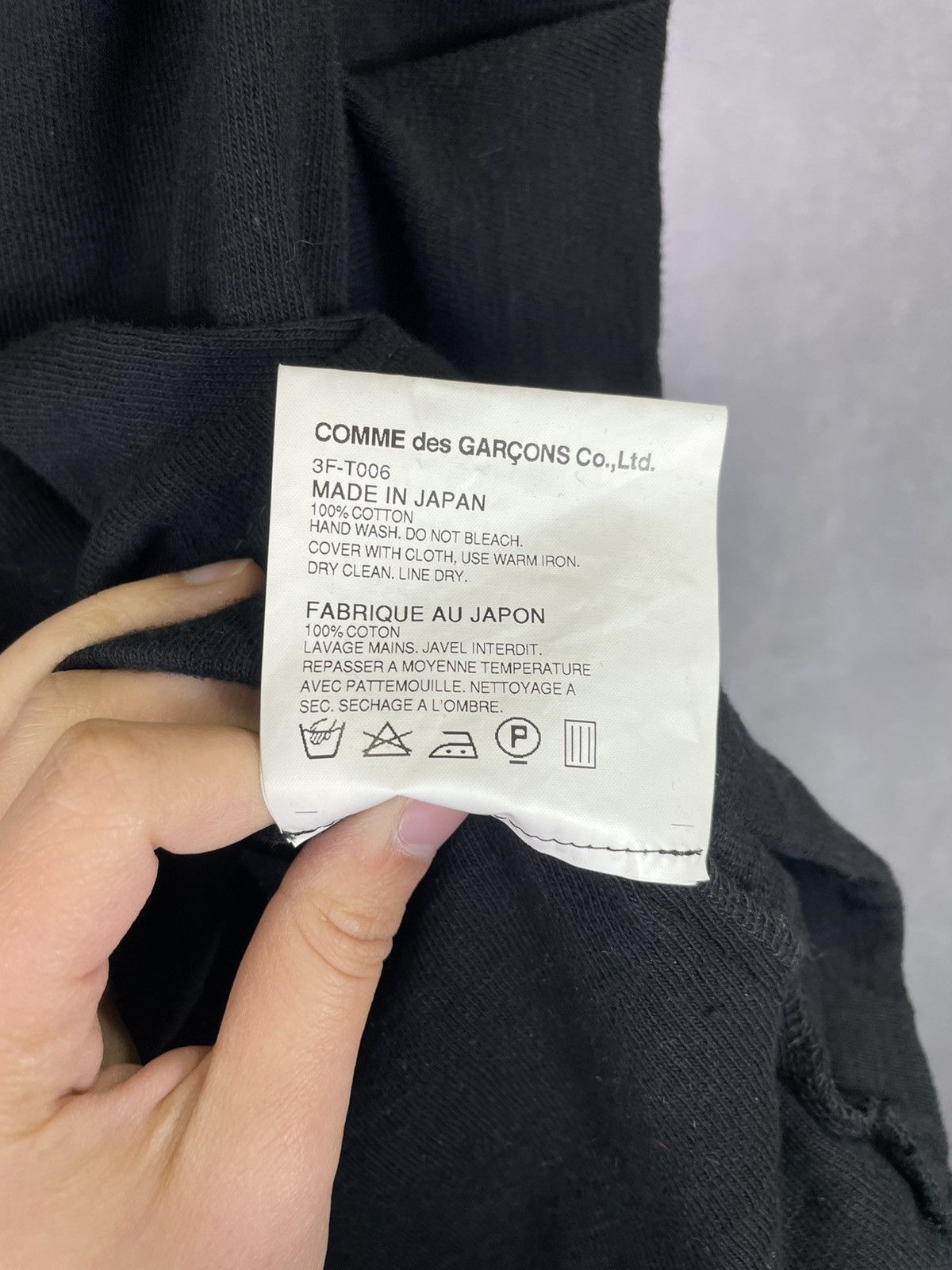 Comme des Garcons × Japanese Brand × Vintage Vintage Comme Des Garçon Tao Black Top Size Small Size S / US 4 / IT 40 - 4 Thumbnail