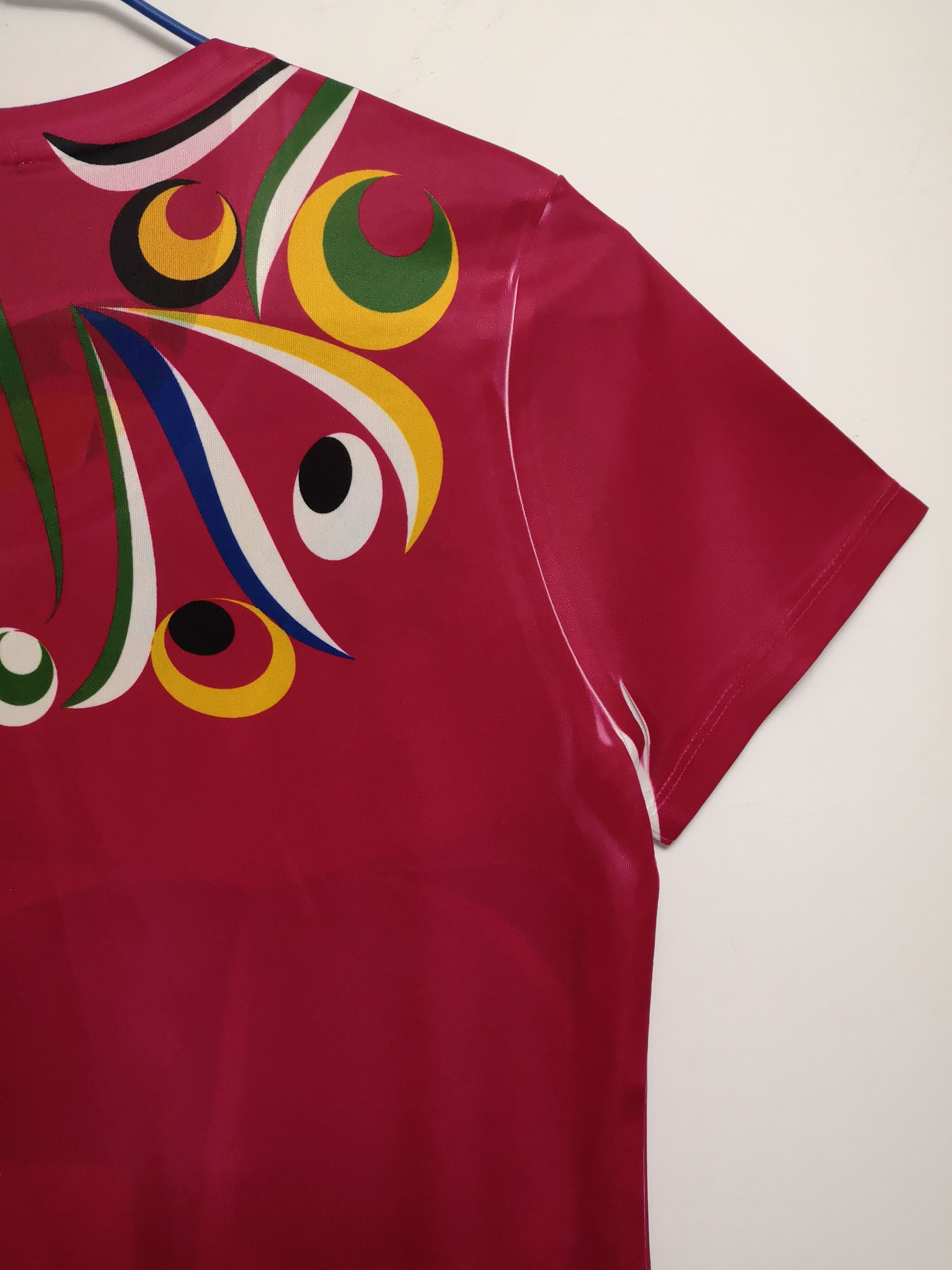 Issey Miyake Colorful Garment Printed Owl Short Sleeves T-Shirt Size S / US 4 / IT 40 - 10 Thumbnail
