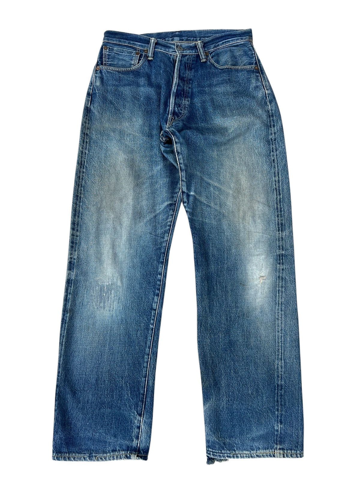 Full Count & Co. Vintage OVER RAIL & Co Japan Dirty Mud Denim Selvedge Jeans Size US 31 - 1 Thumbnail