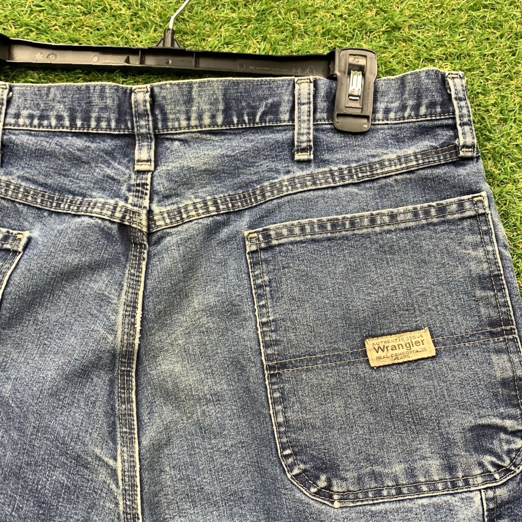 Wrangler VINTAGE Wrangler Carpenter Jean Shorts Men’s 36 Blue Denim Baggy Skater 90s Classic Size US 36 / EU 52 - 7 Thumbnail